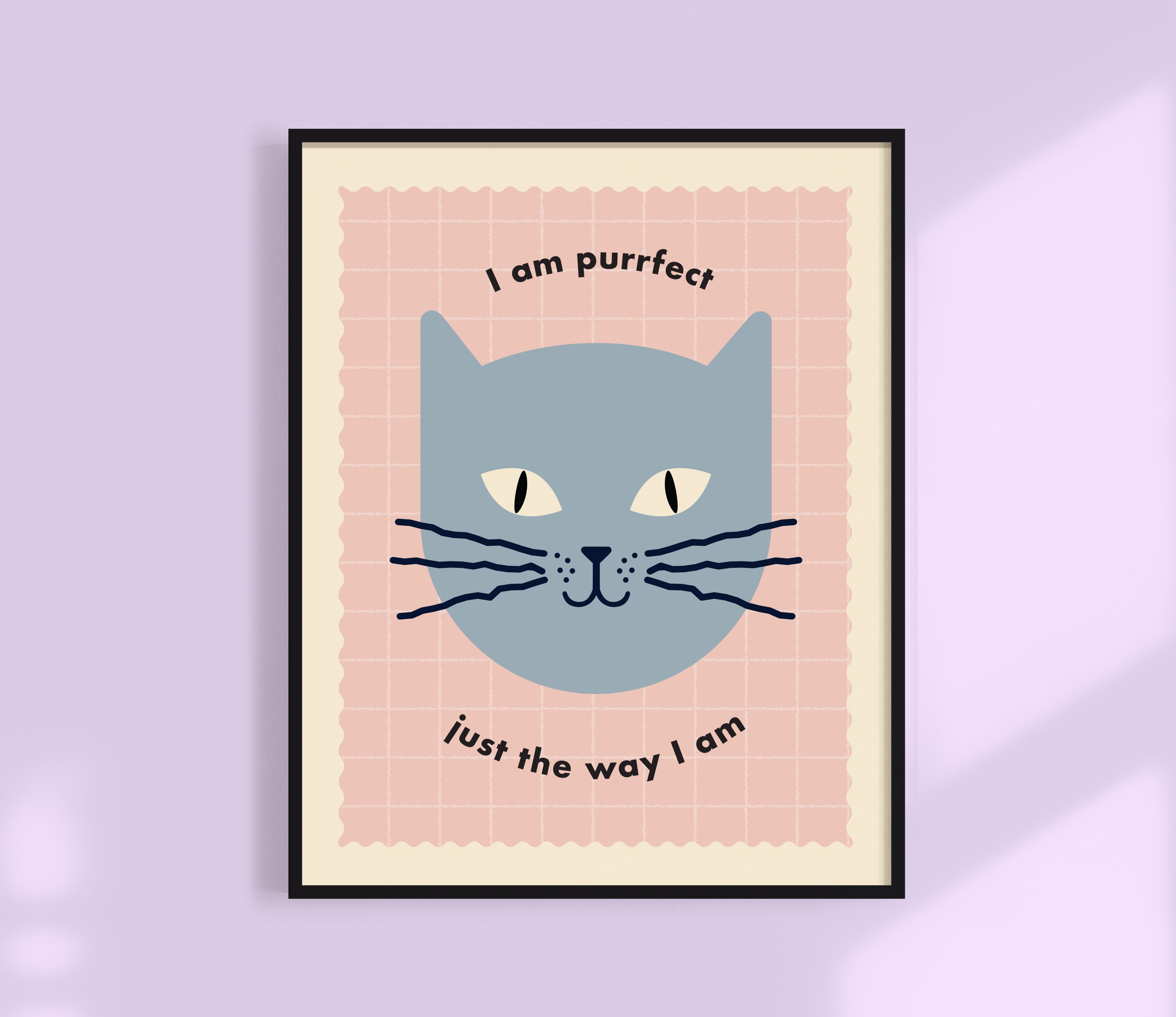 Purrfect Just The Way I am - Kids Print