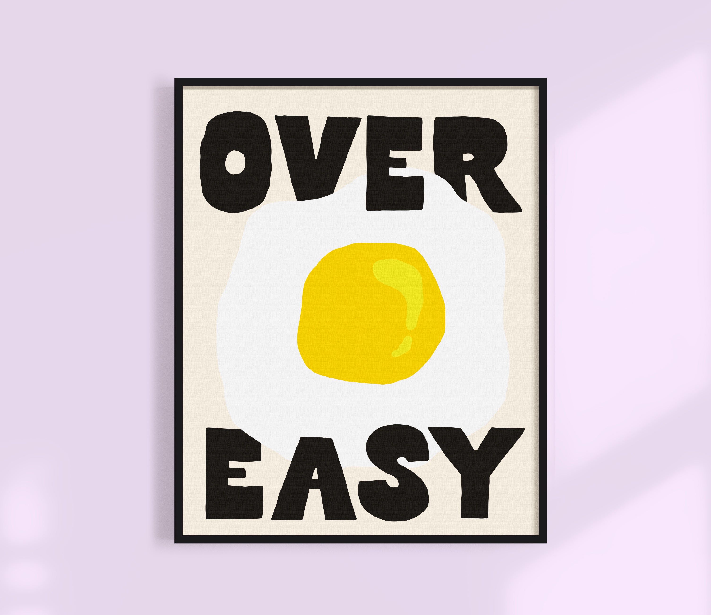 Over Easy Egg Print