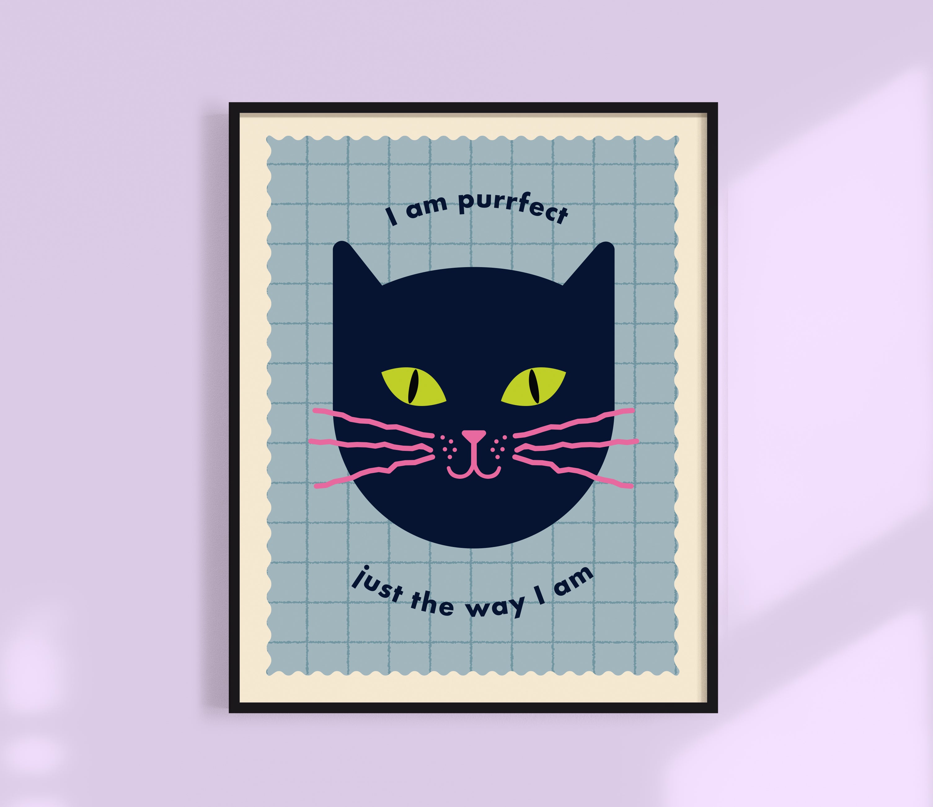 Purrfect Just The Way I am - Kids Print