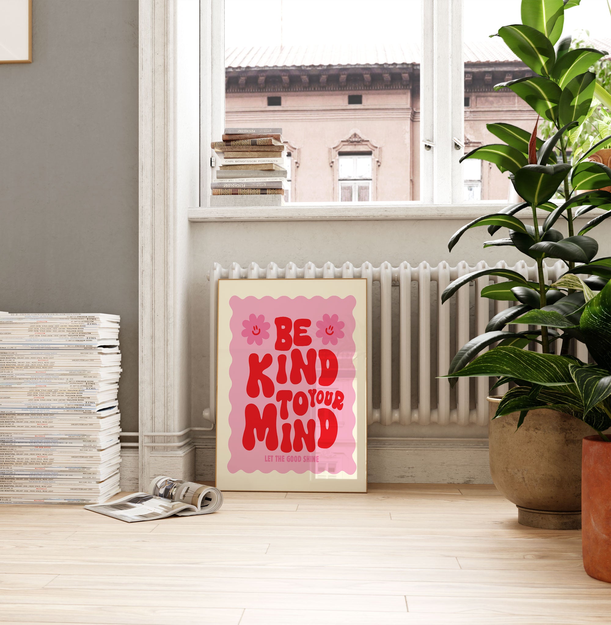 be kind to your mind art print