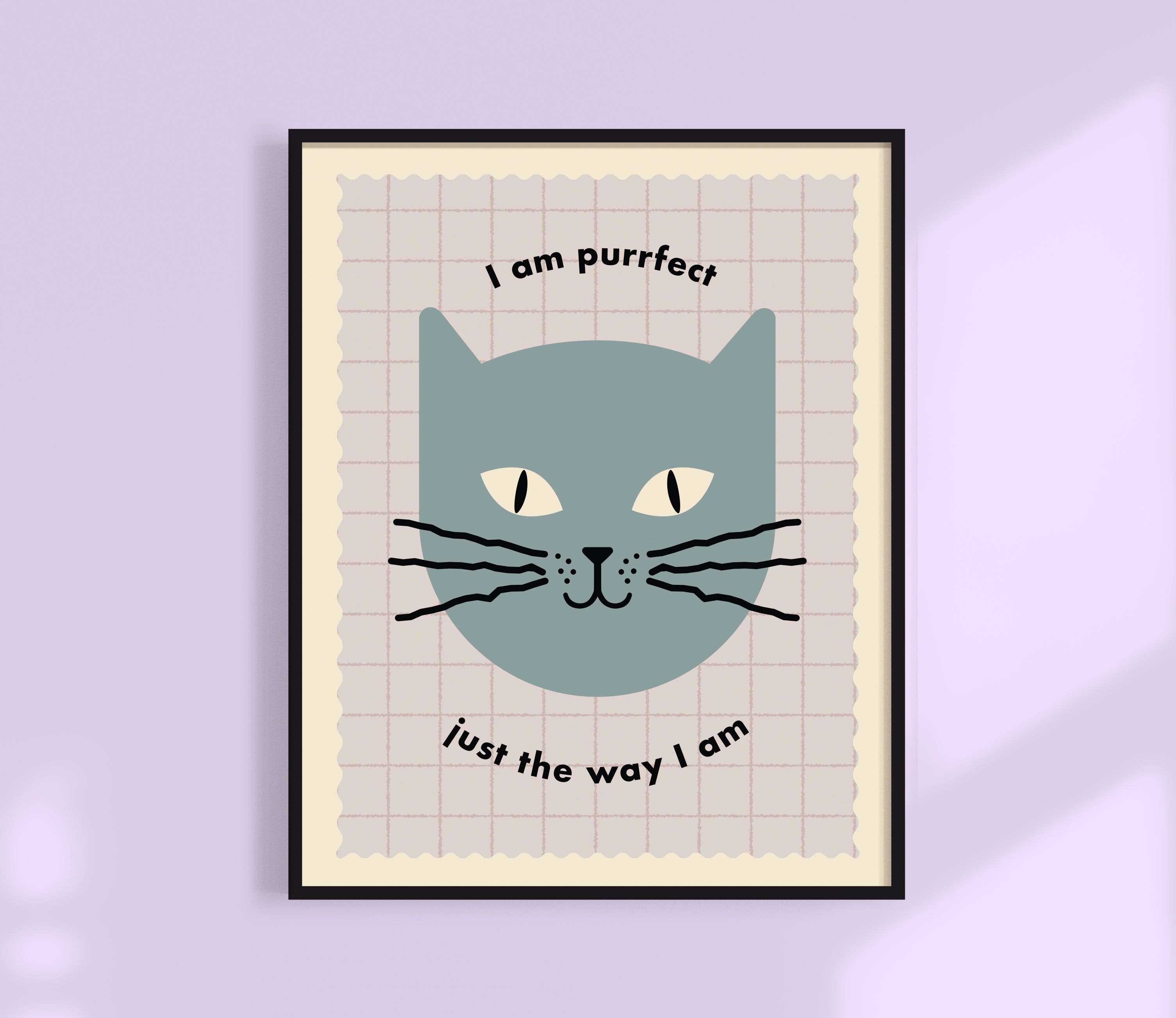 Purrfect Just The Way I am - Kids Print