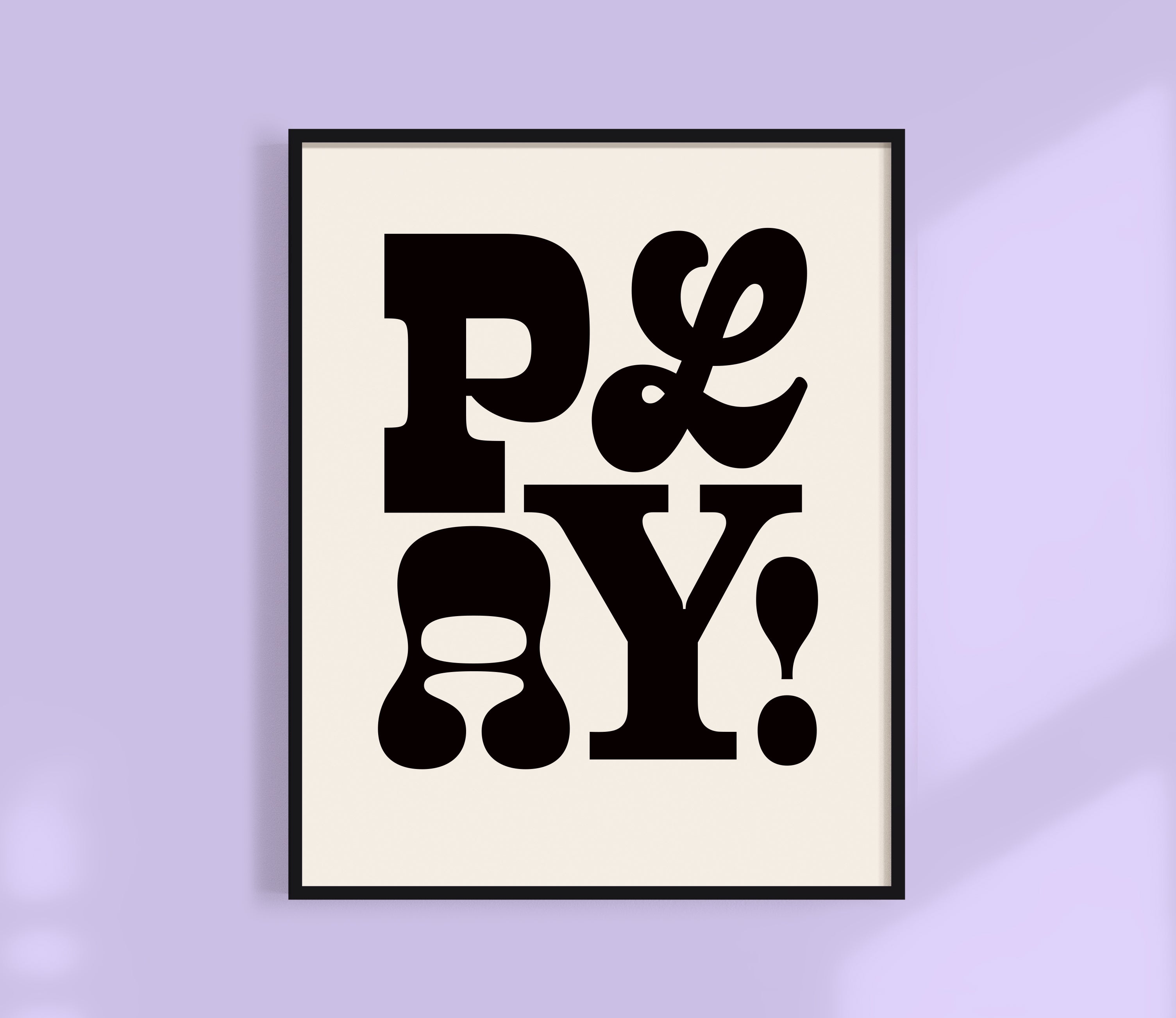 Play! Typographic Kids Print