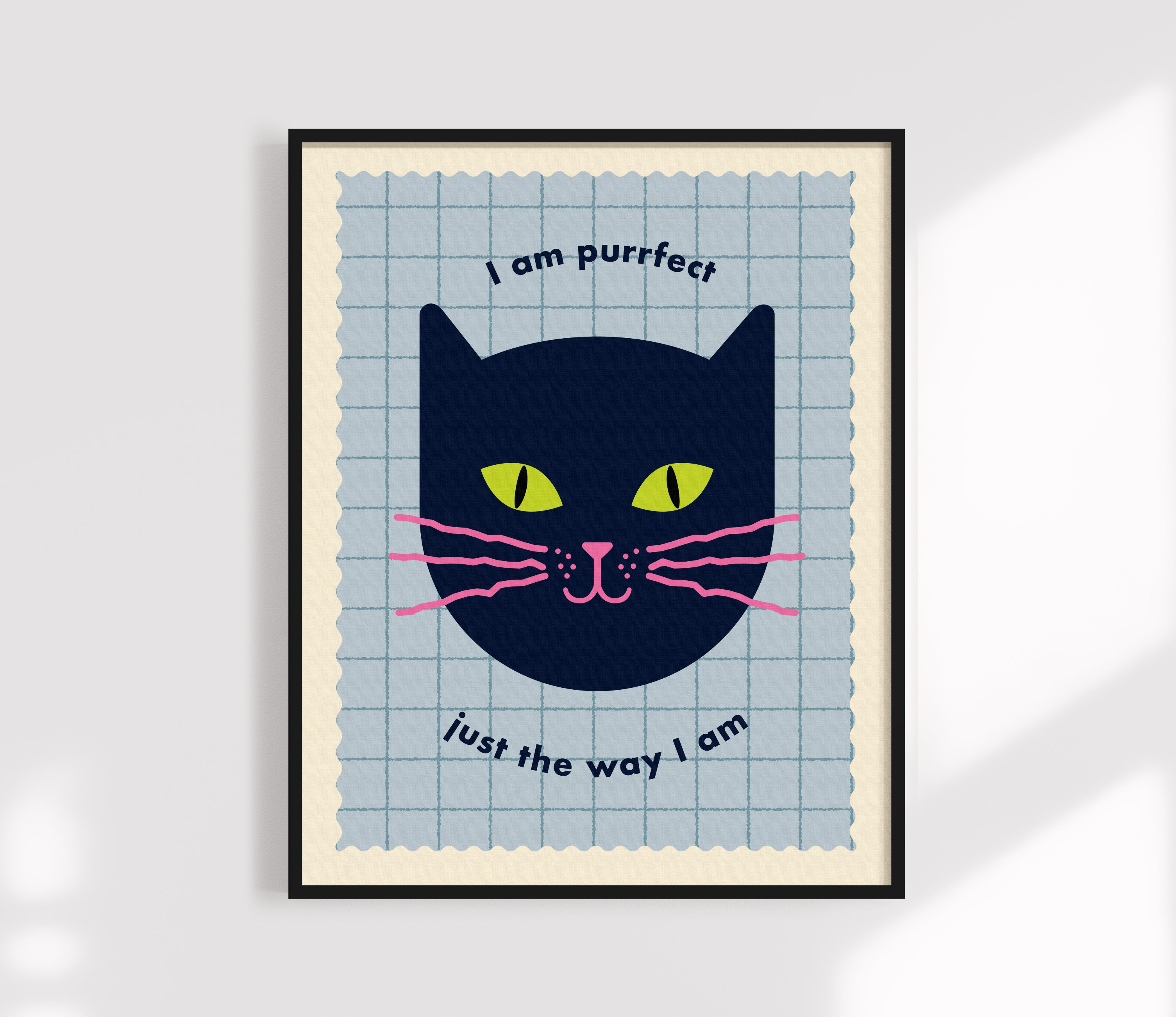 Purrfect Just The Way I am - Kids Print