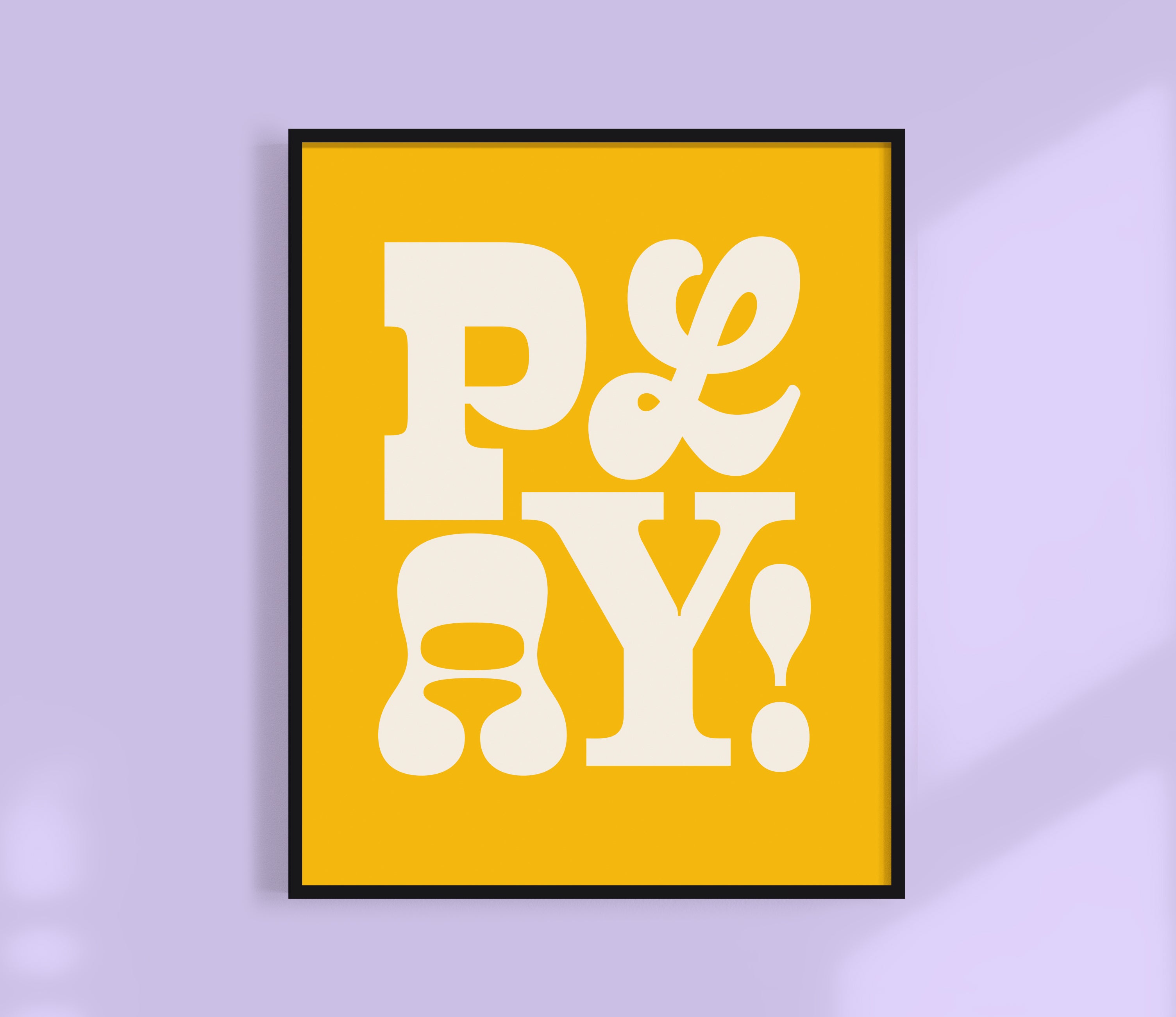 Play! Typographic Kids Print