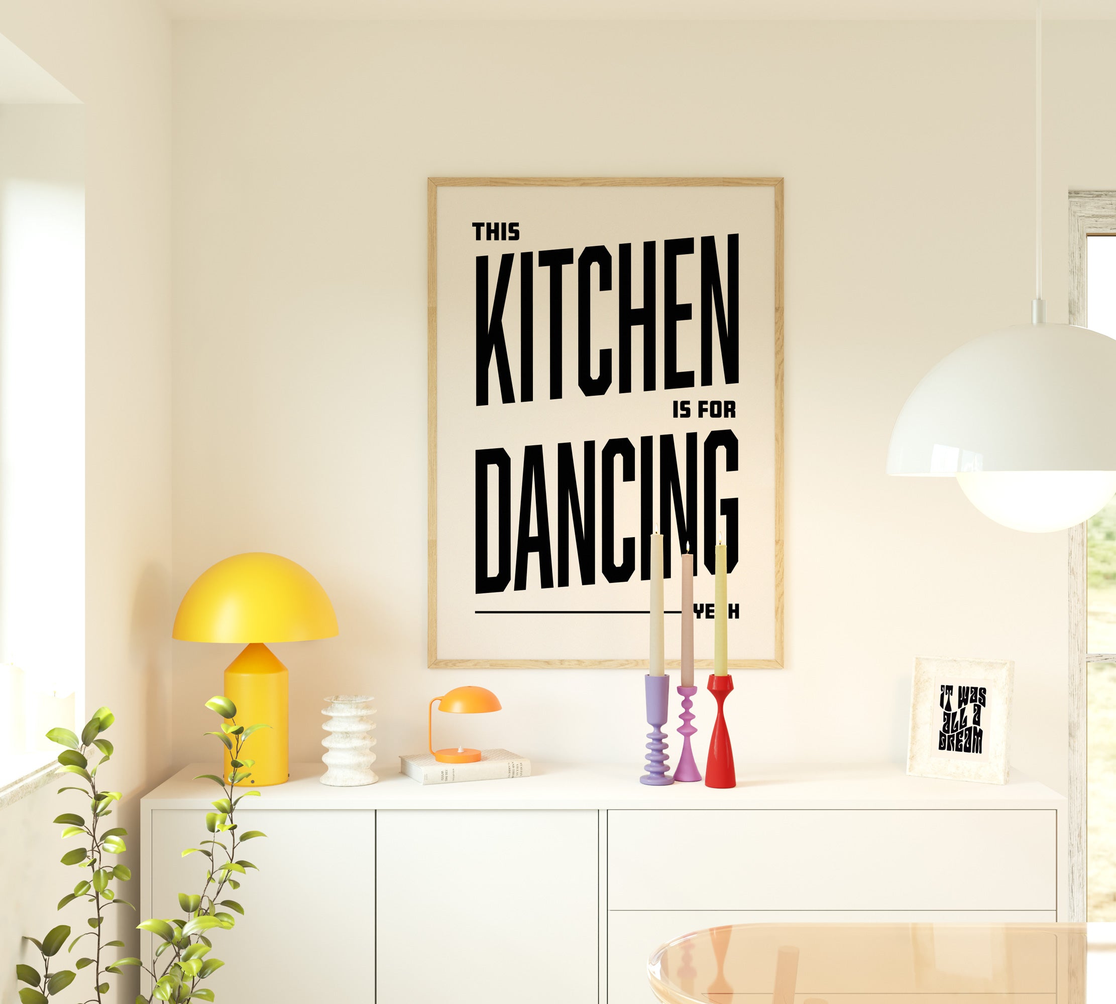 This Kitchen Is For Dancing Print