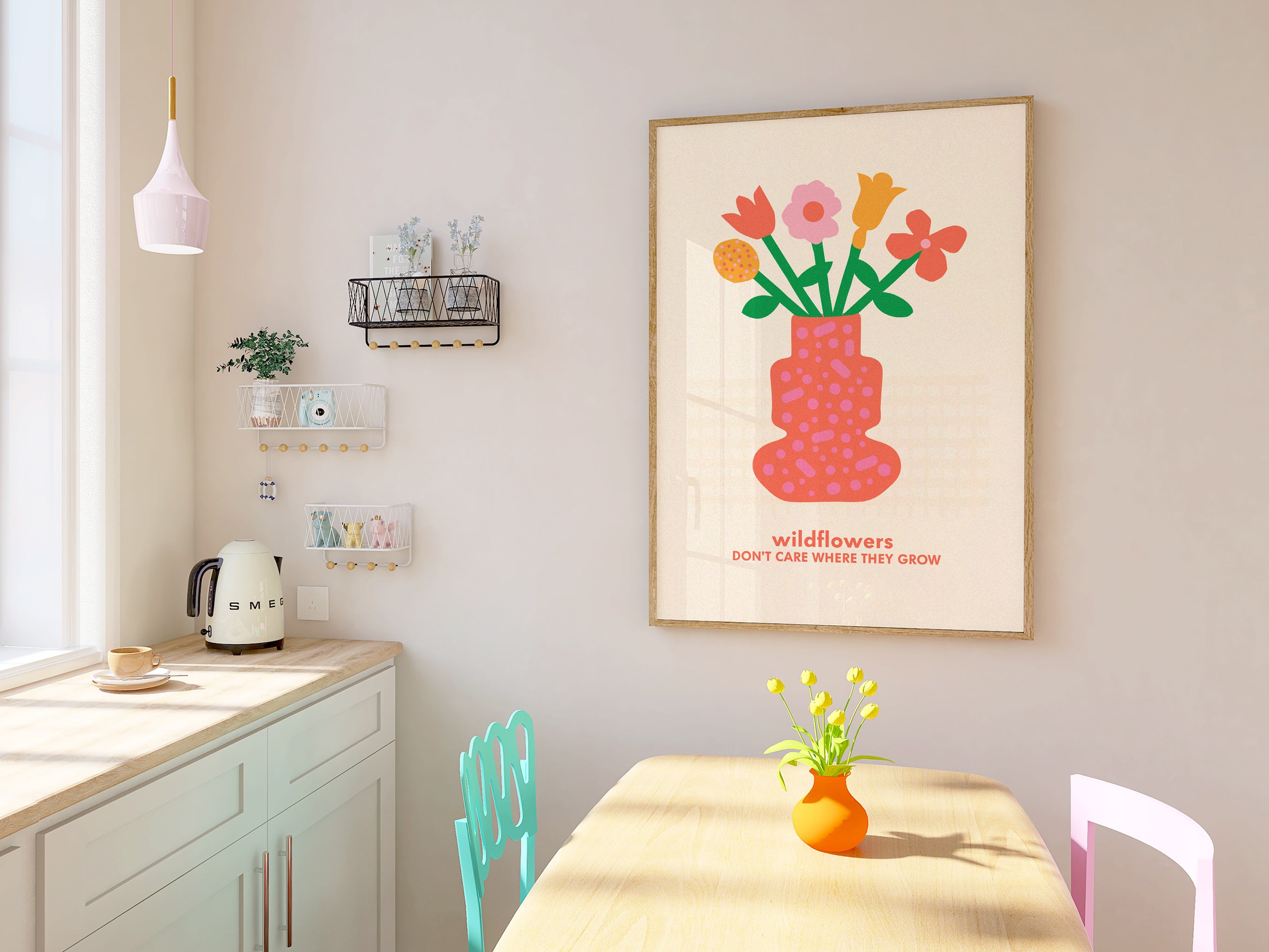 Wildflowers Don't Care Where They Grow Print