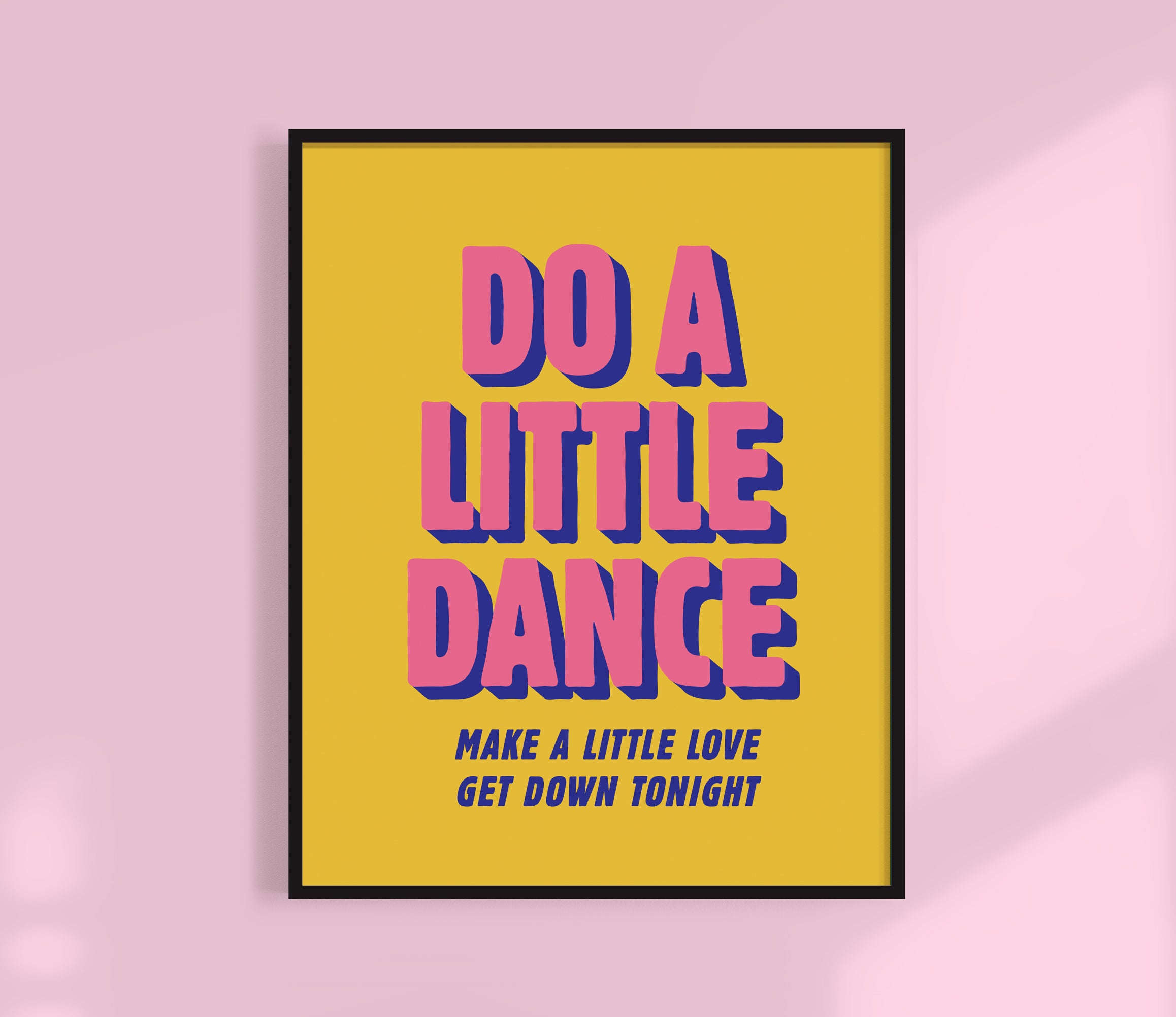 do a little dance colorful print