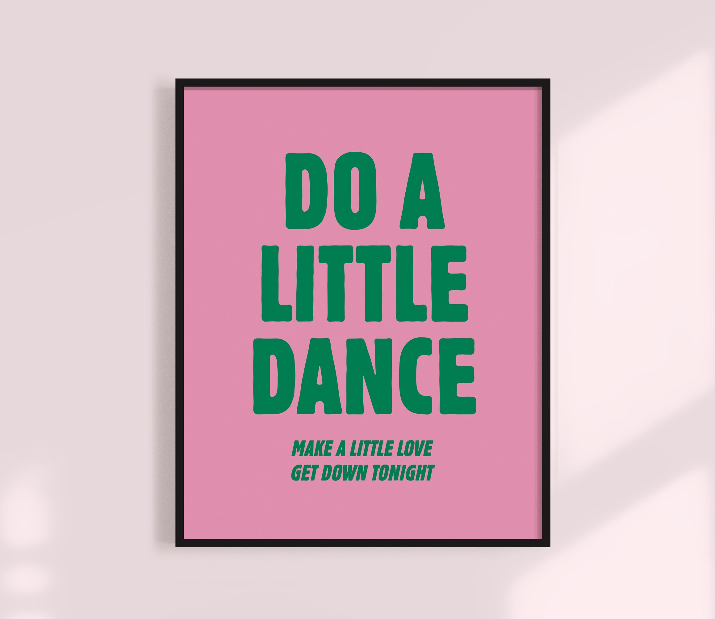 do a little dance bedroom wall art