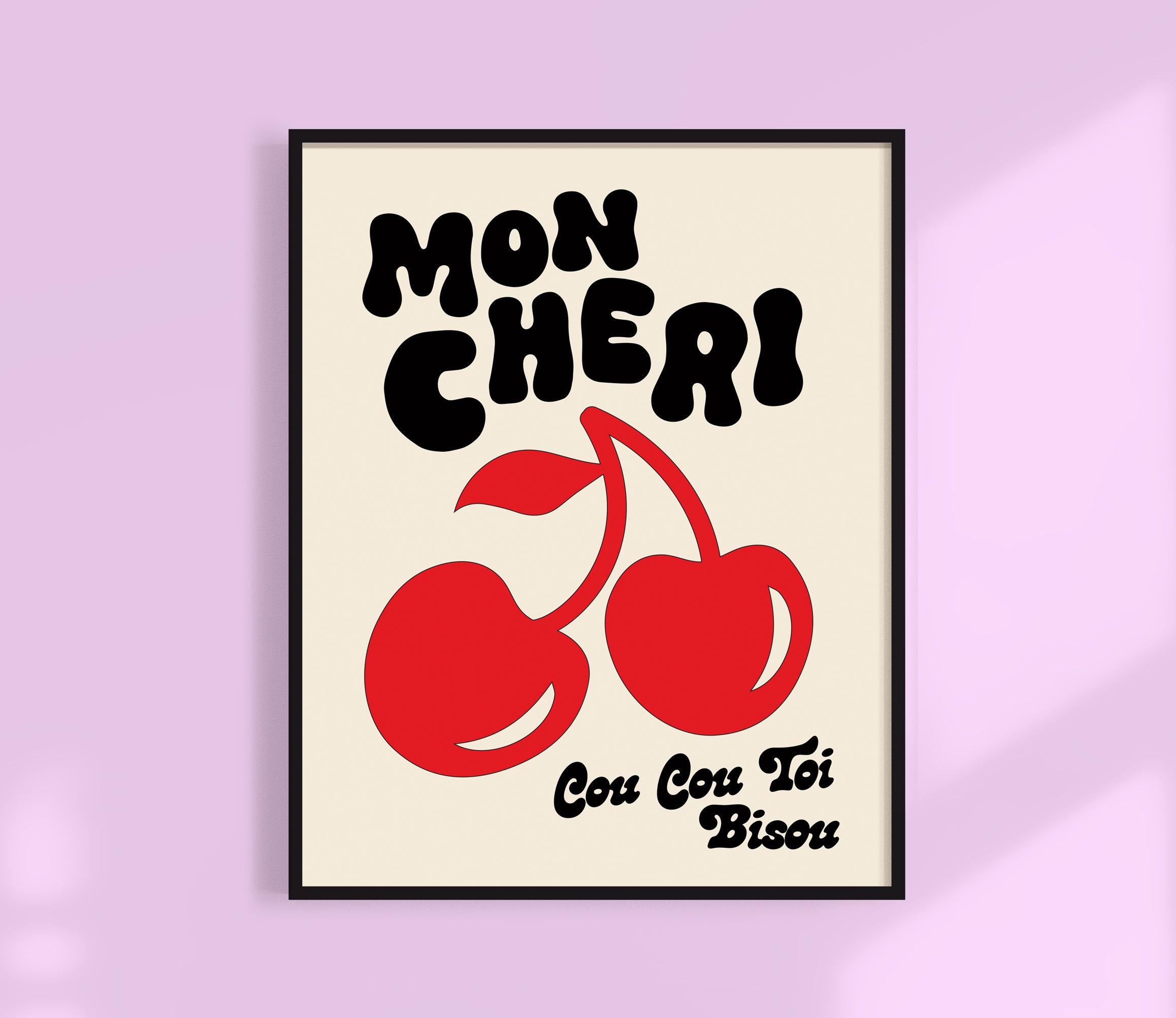 Mon Cheri Cherry Art Print