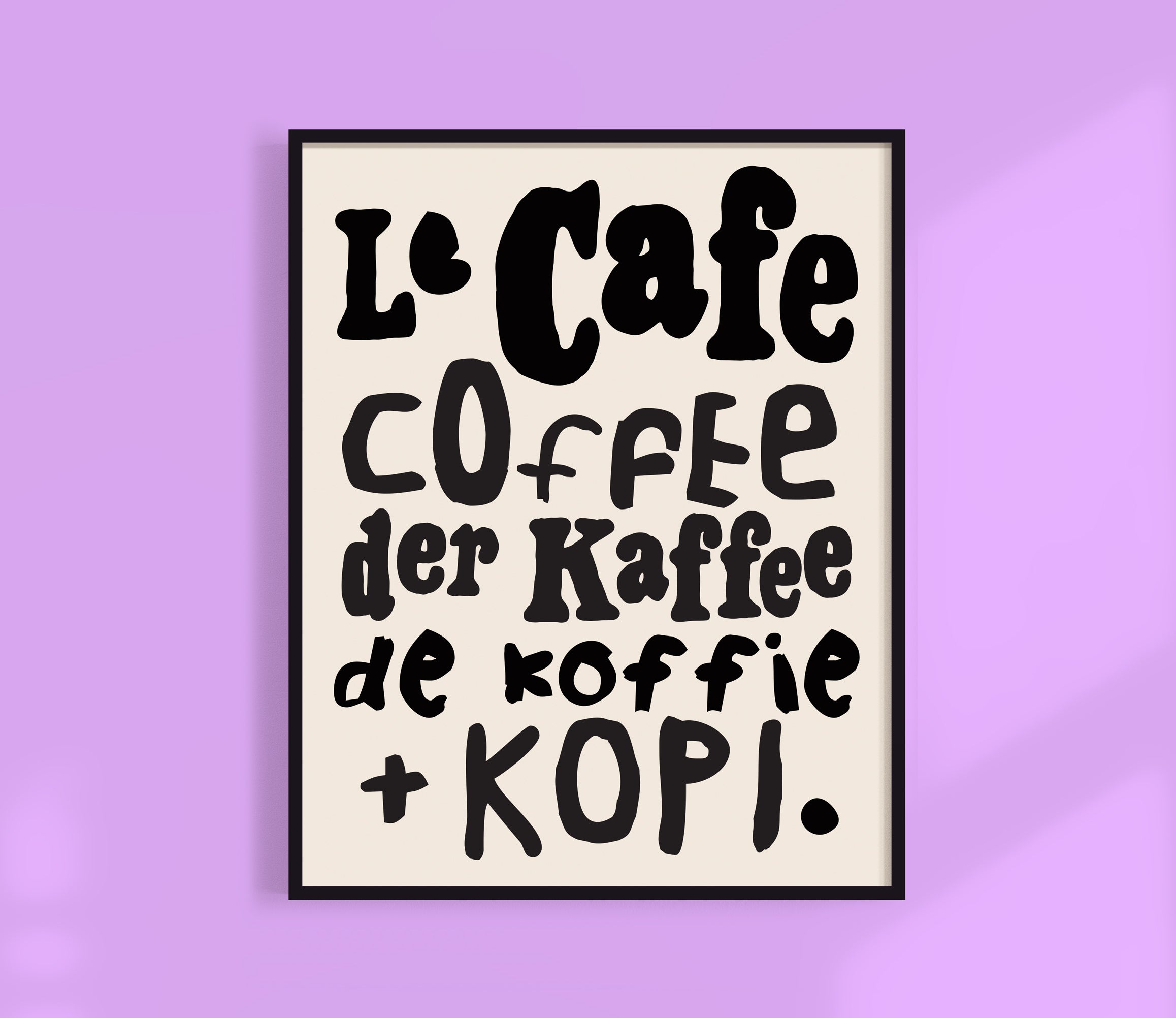 Le Cafe Coffee Print