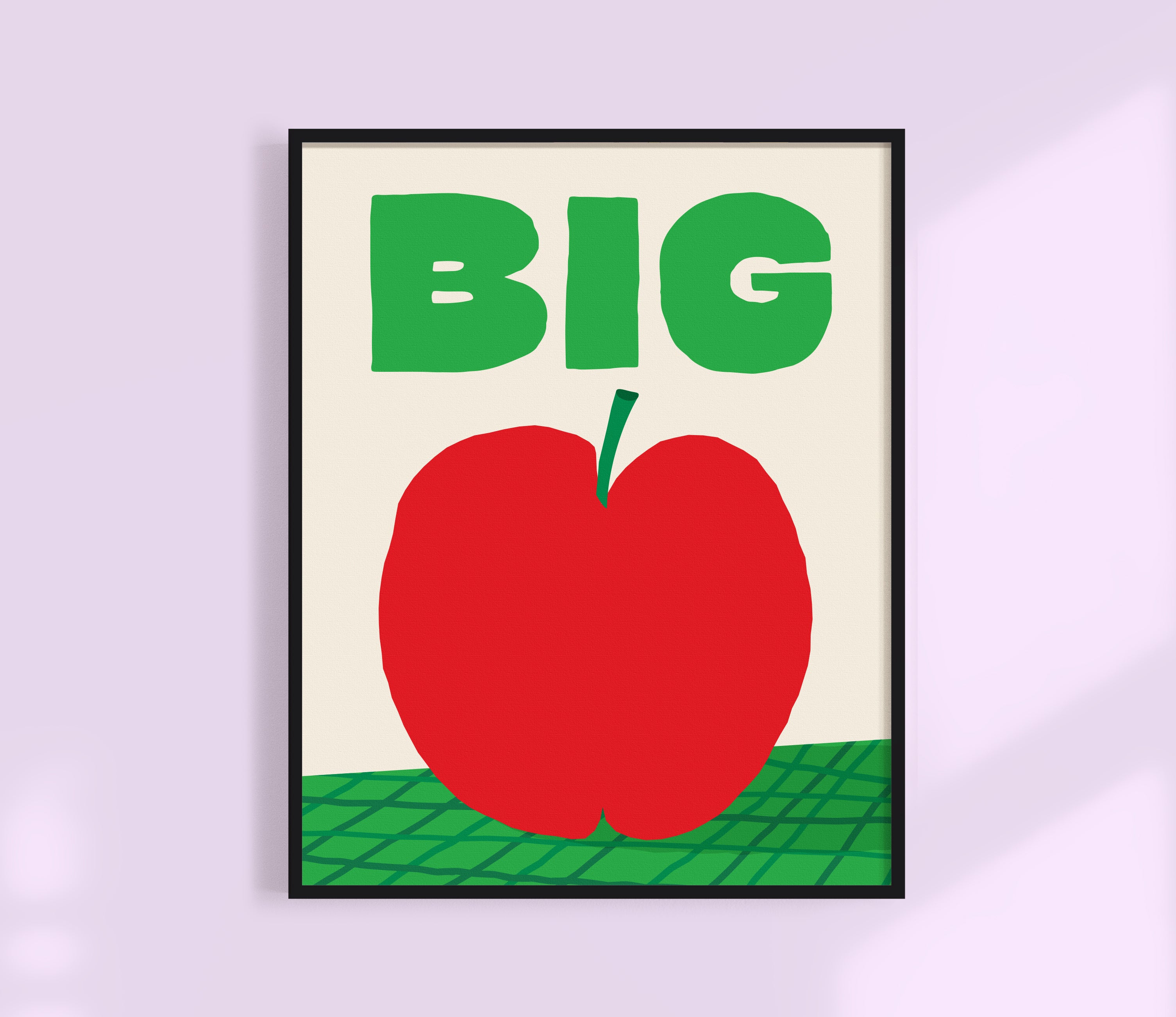 Big Apple Print - Green Original Illustration