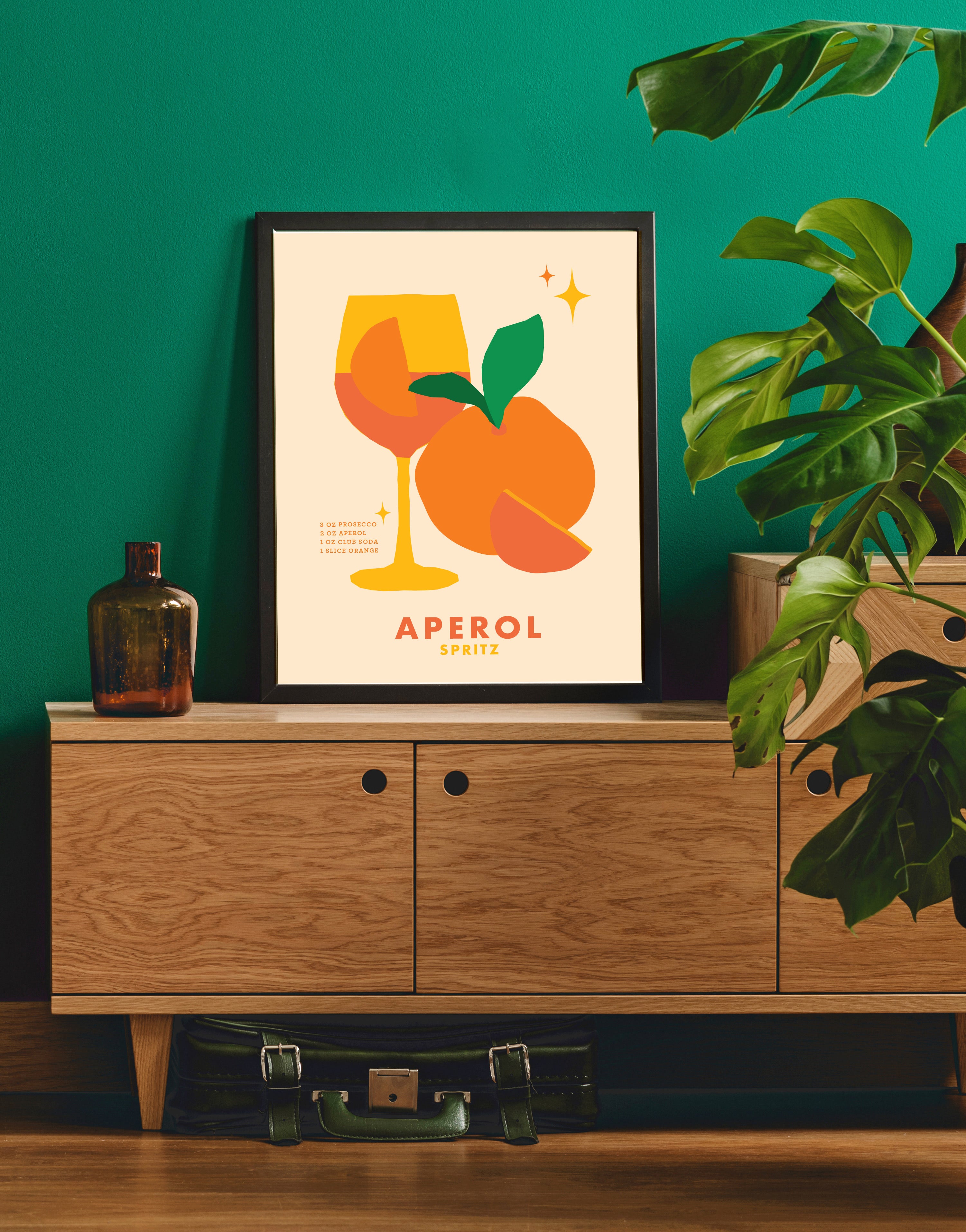Aperol Spritz Cocktail Print