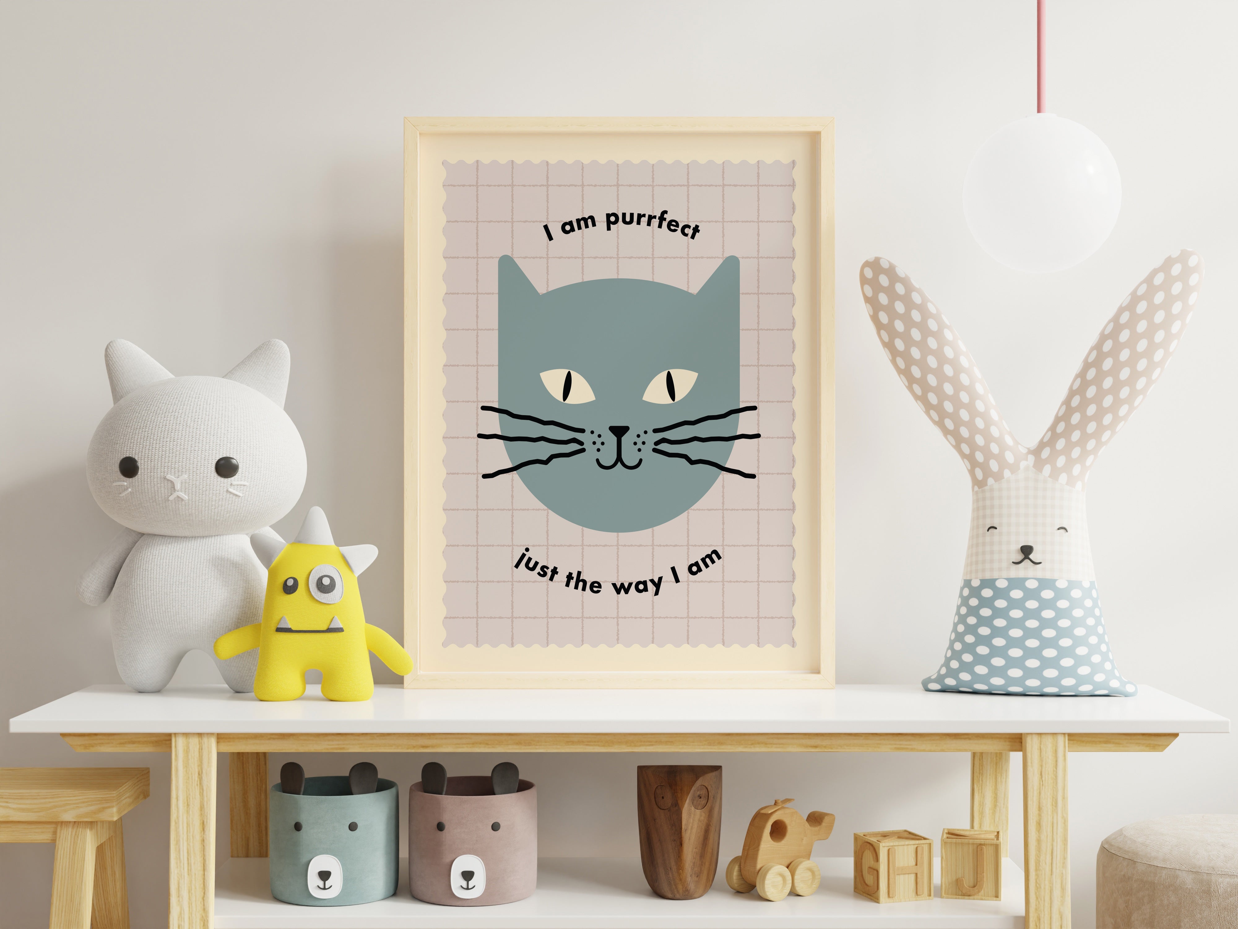 Purrfect Just The Way I am - Kids Print