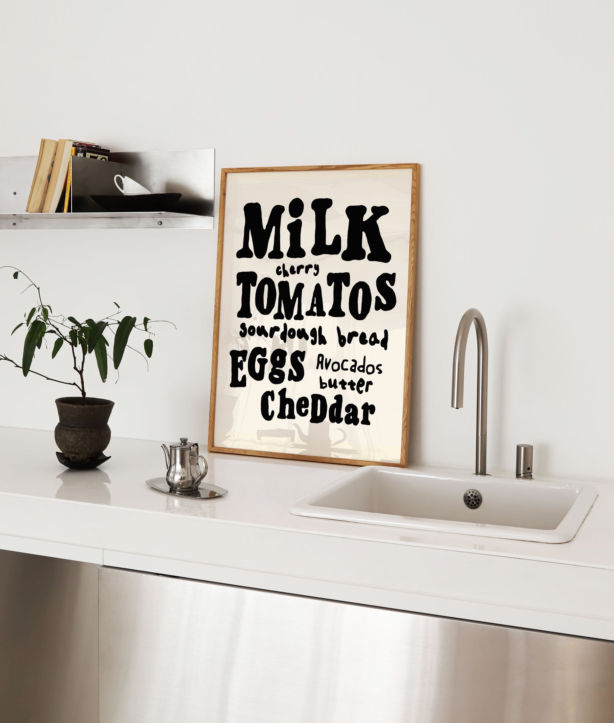 buy hand lettered kitchen art print