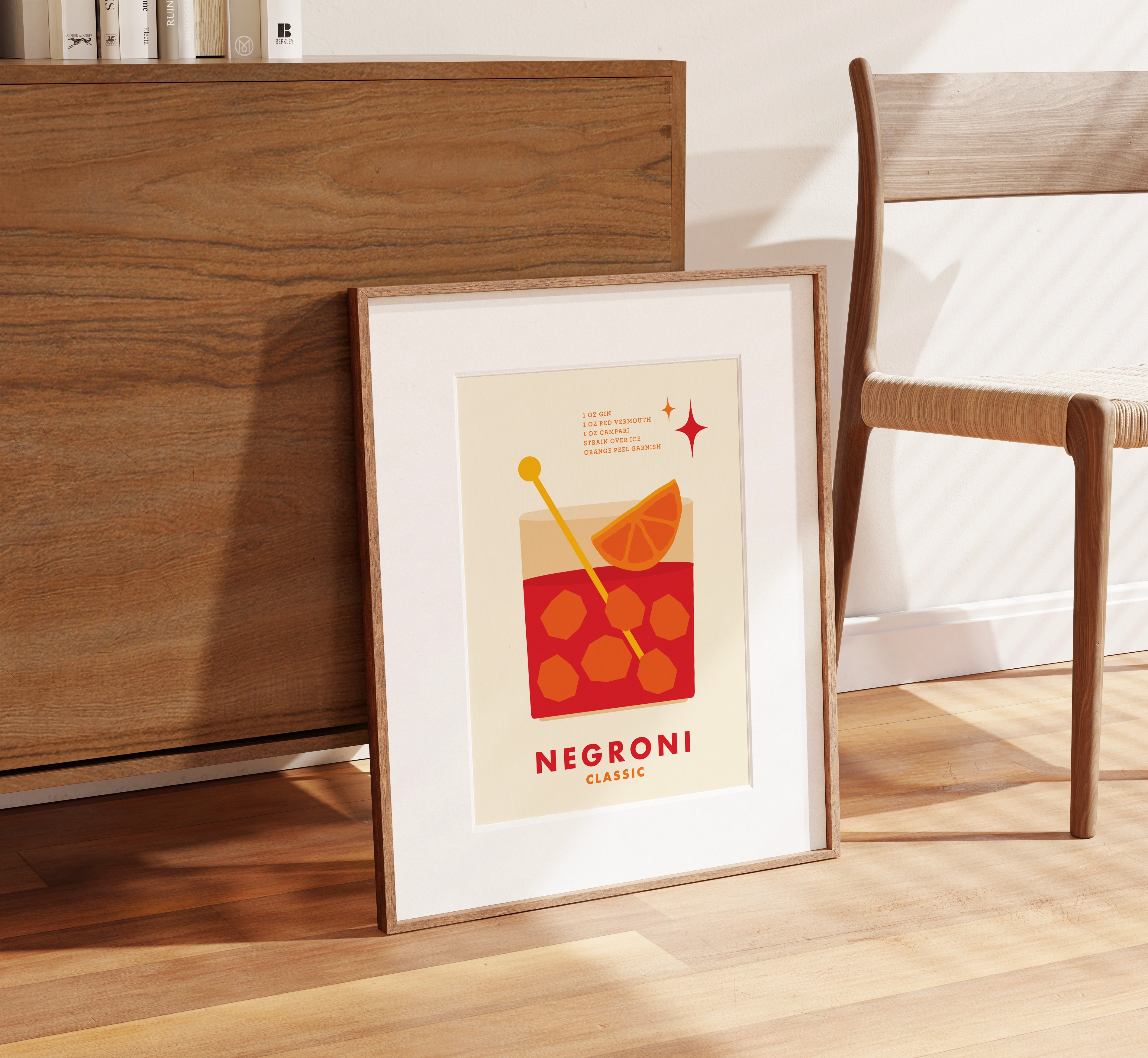 Negroni Cocktail Print