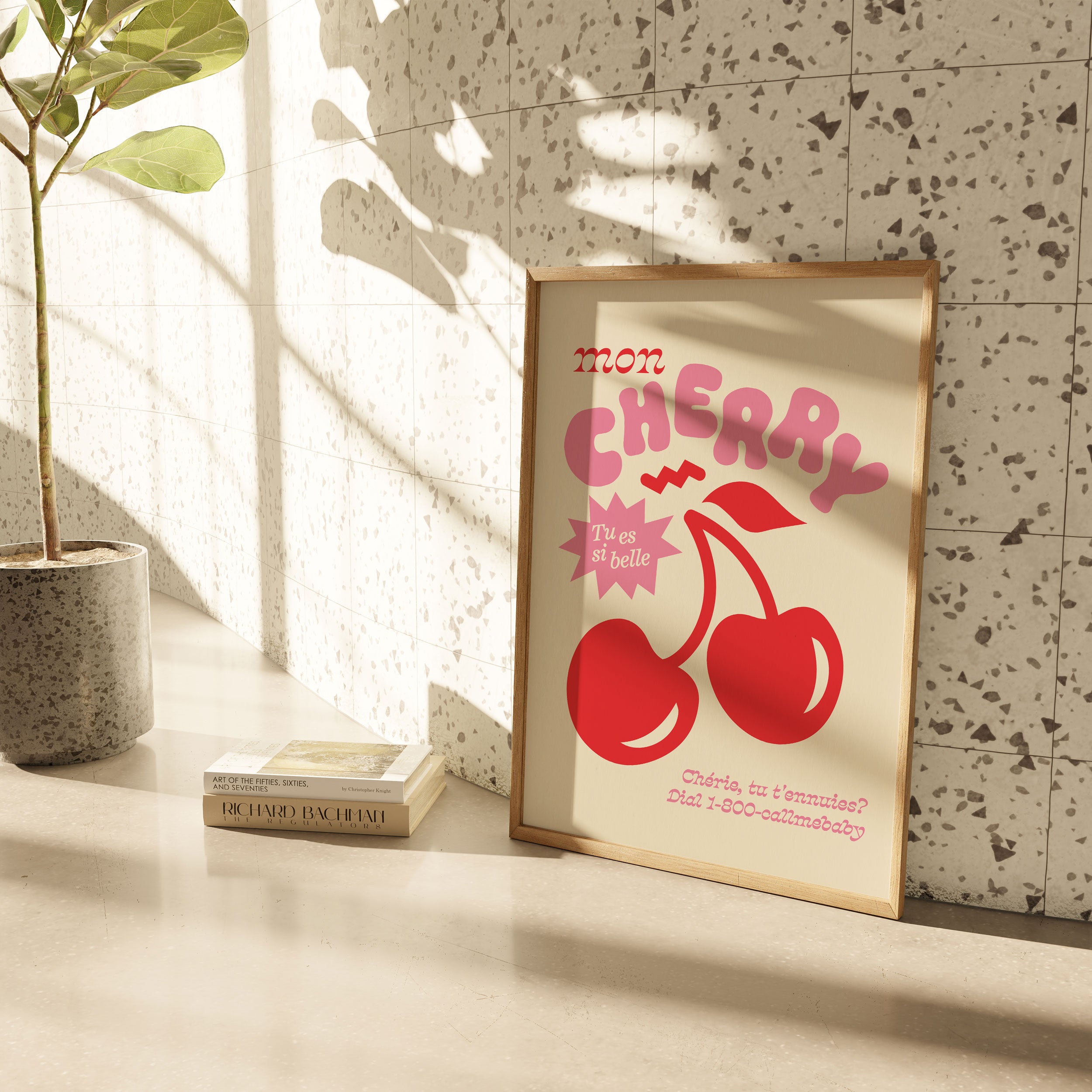 Mon Cherry, Tu Es Si Belle Print