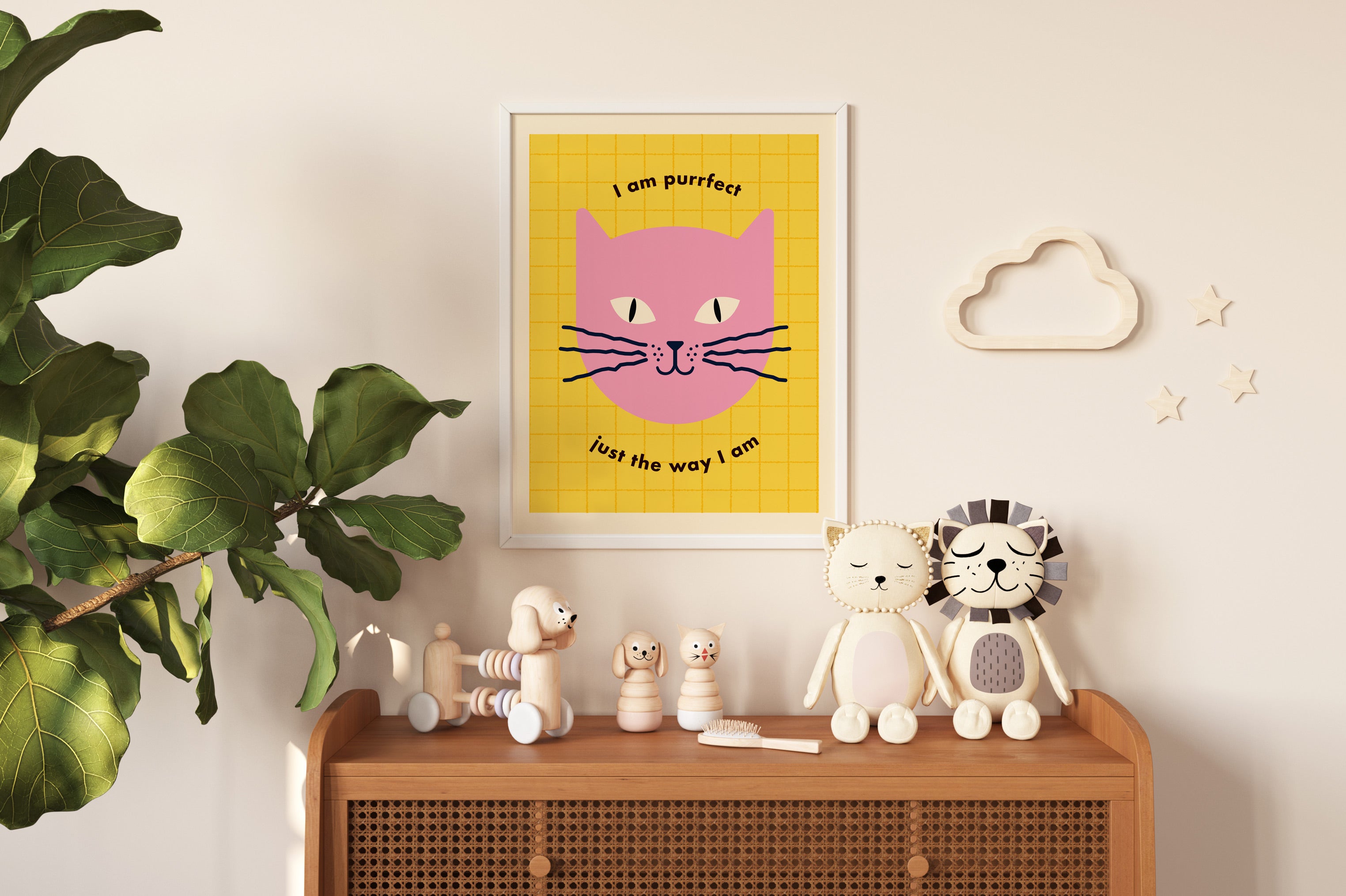 Purrfect Just The Way I am - Kids Print