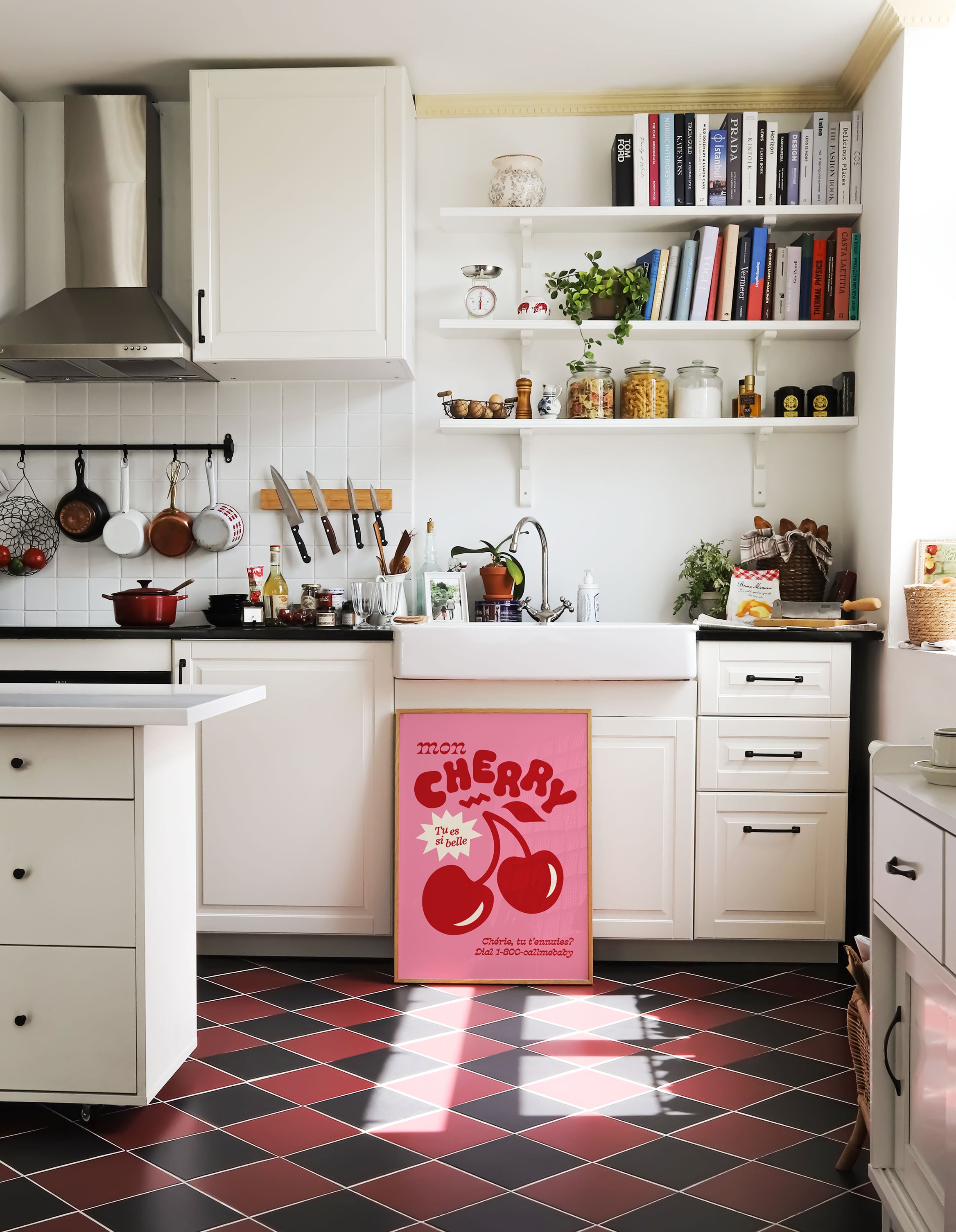 Mon Cherry, Tu Es Si Belle Print