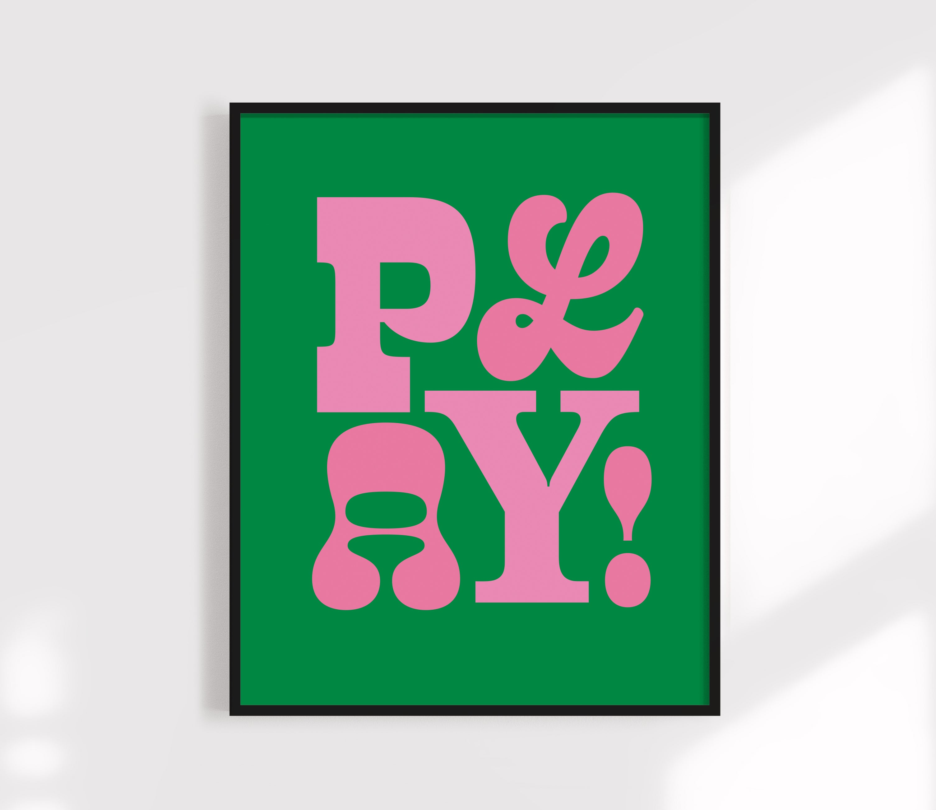 Play! Typographic Kids Print