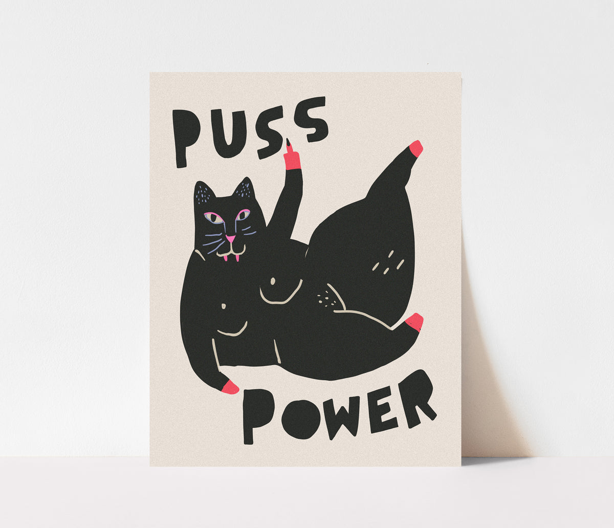 Puss Power Art Print