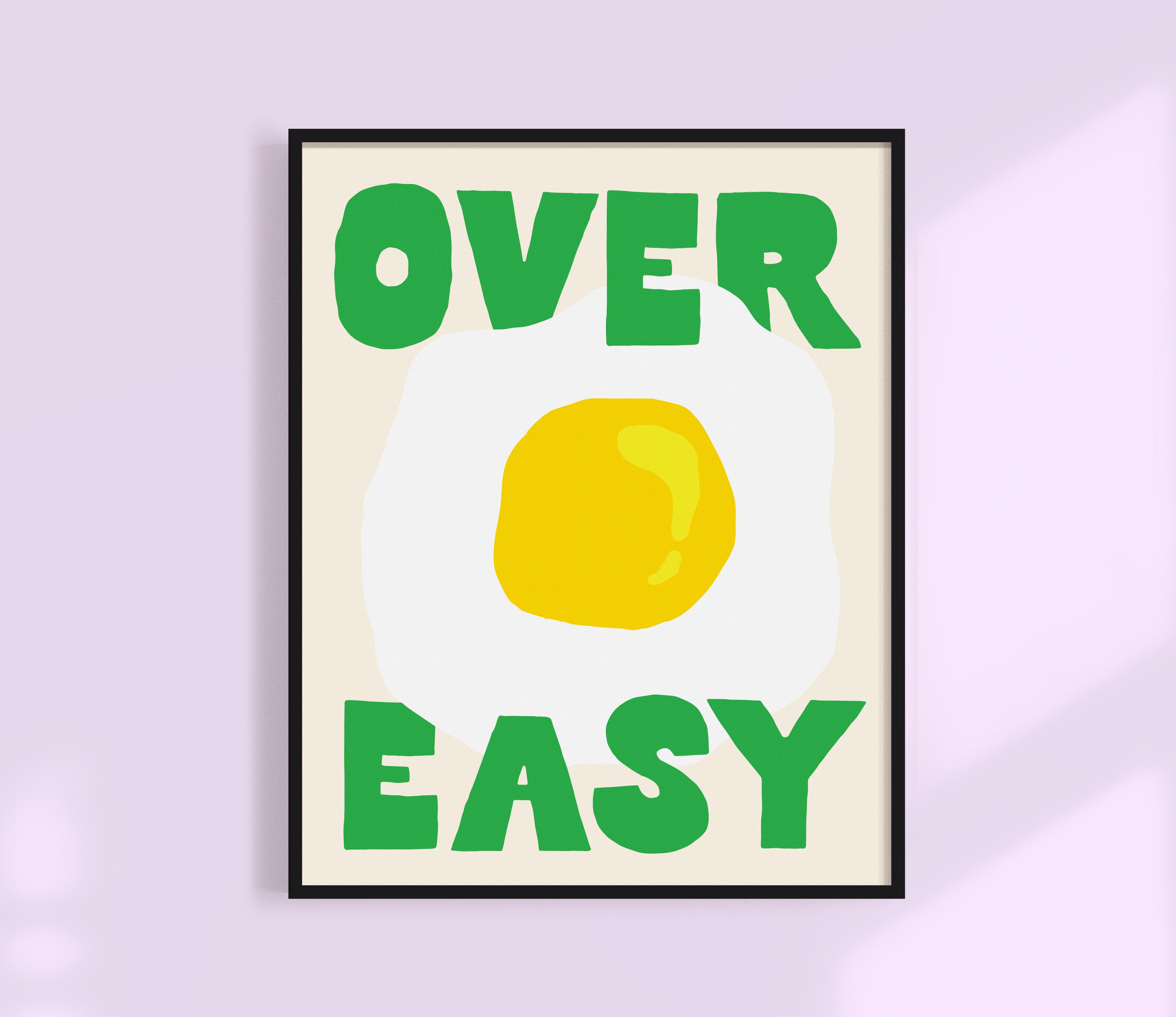 Over Easy Egg Print