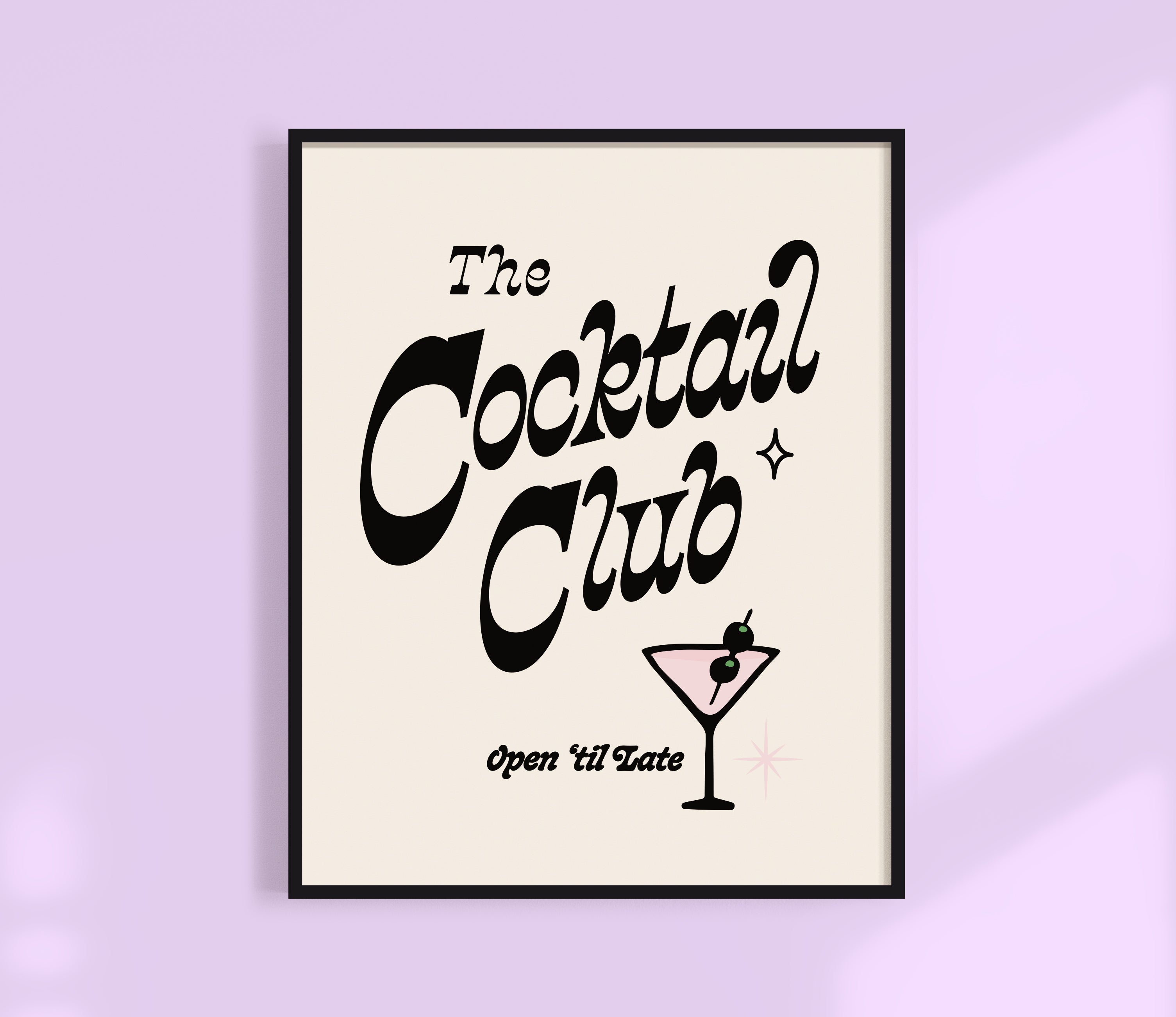 Cocktail Club Art Print