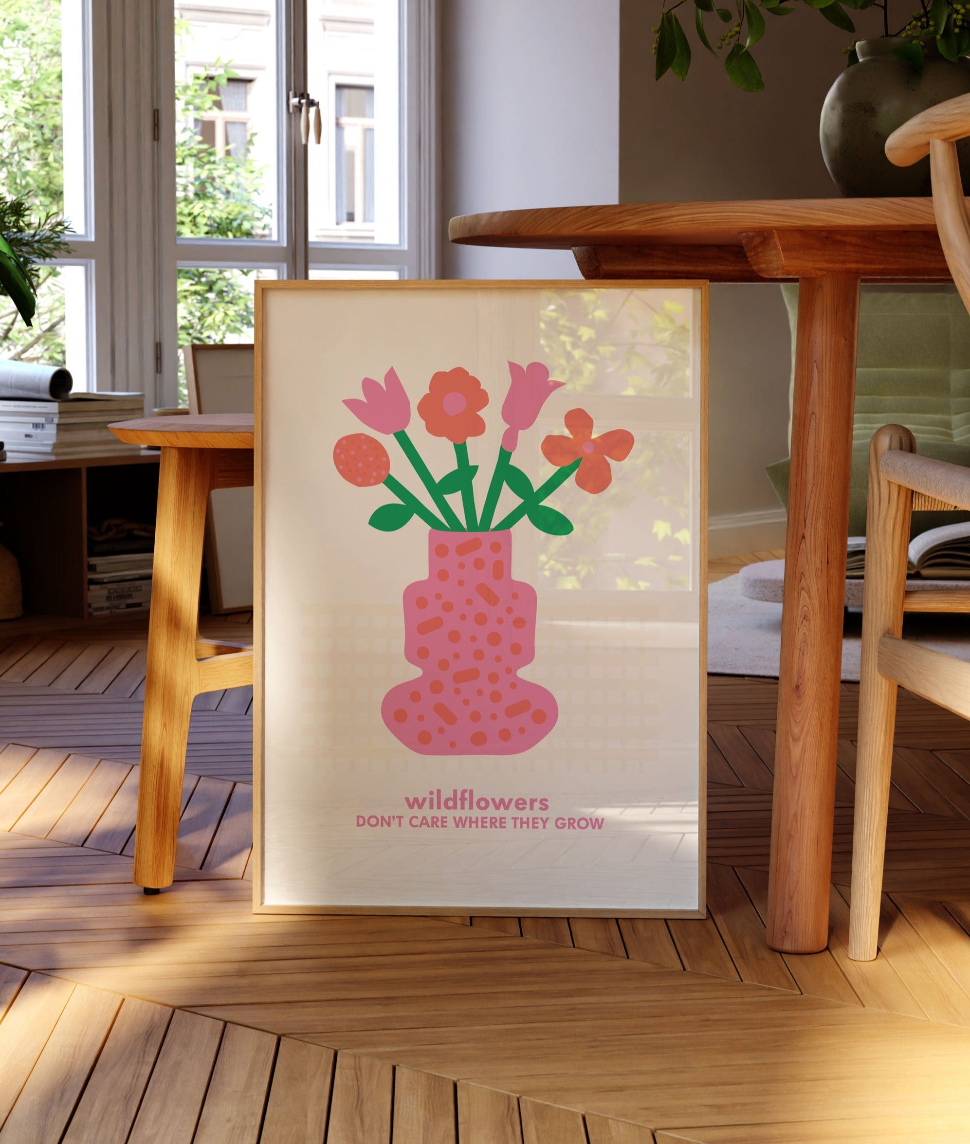 Wildflowers Don't Care Where They Grow Print