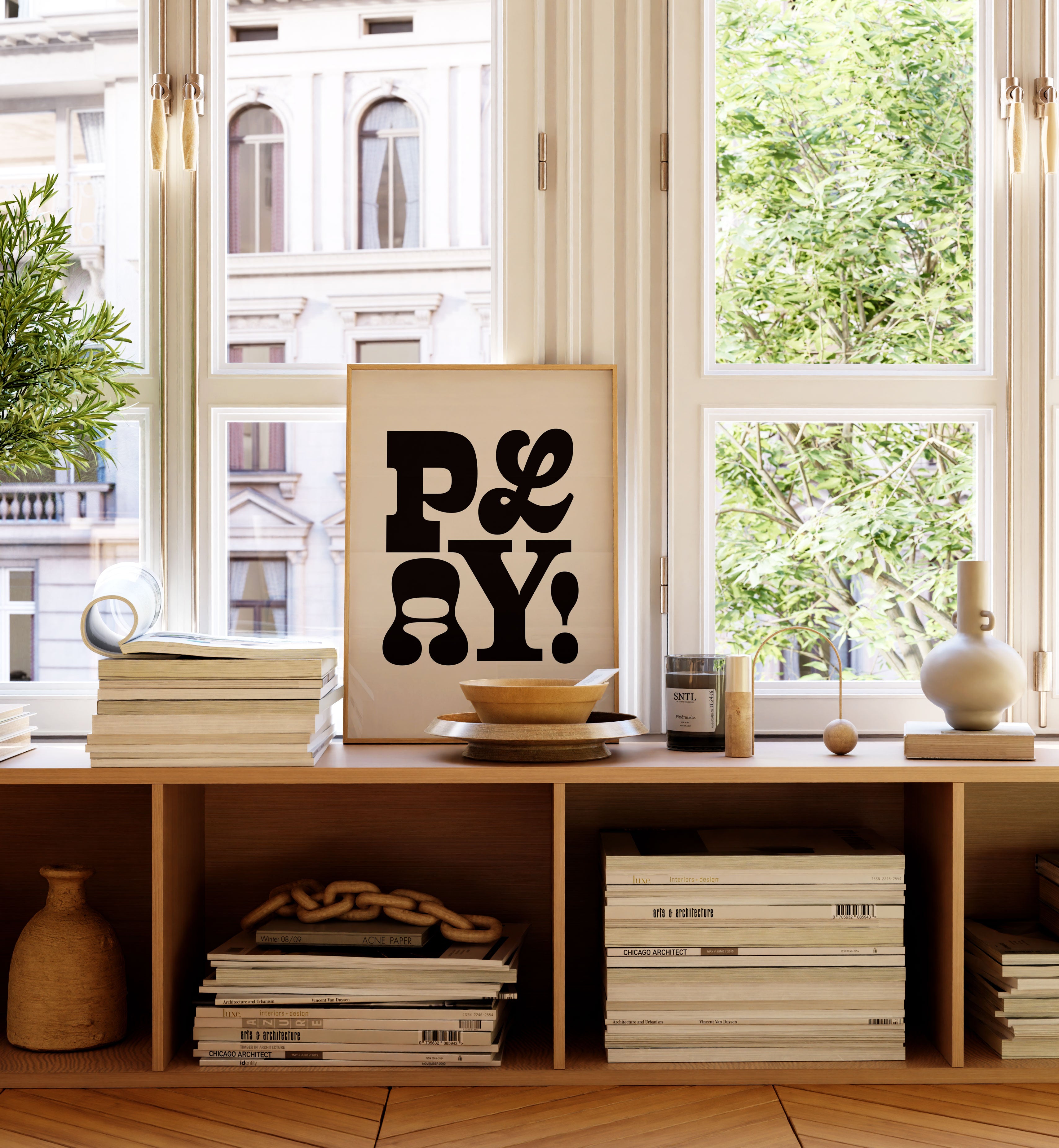 Play! Typographic Kids Print