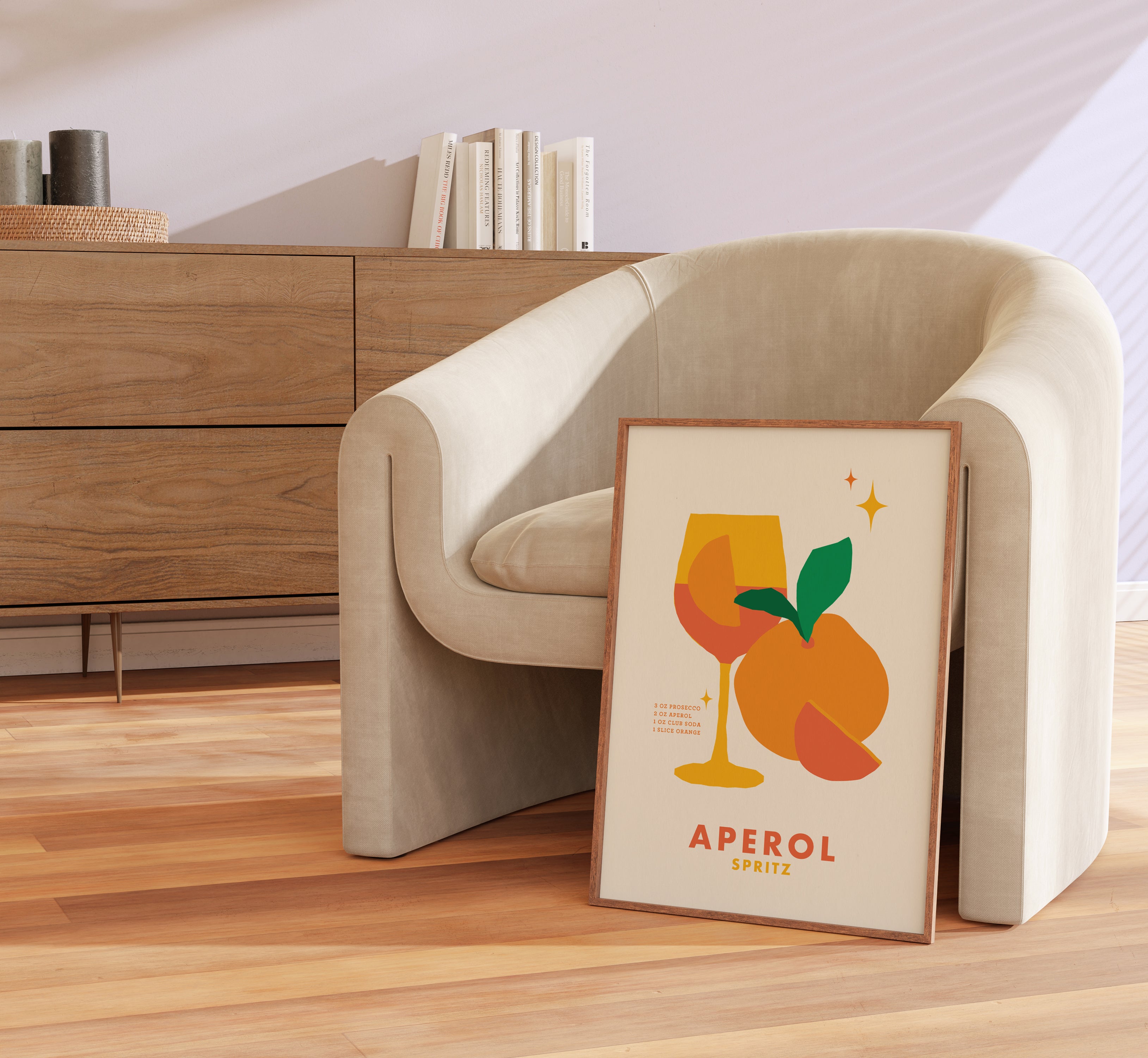 APerol Spritz Cocktail Print
