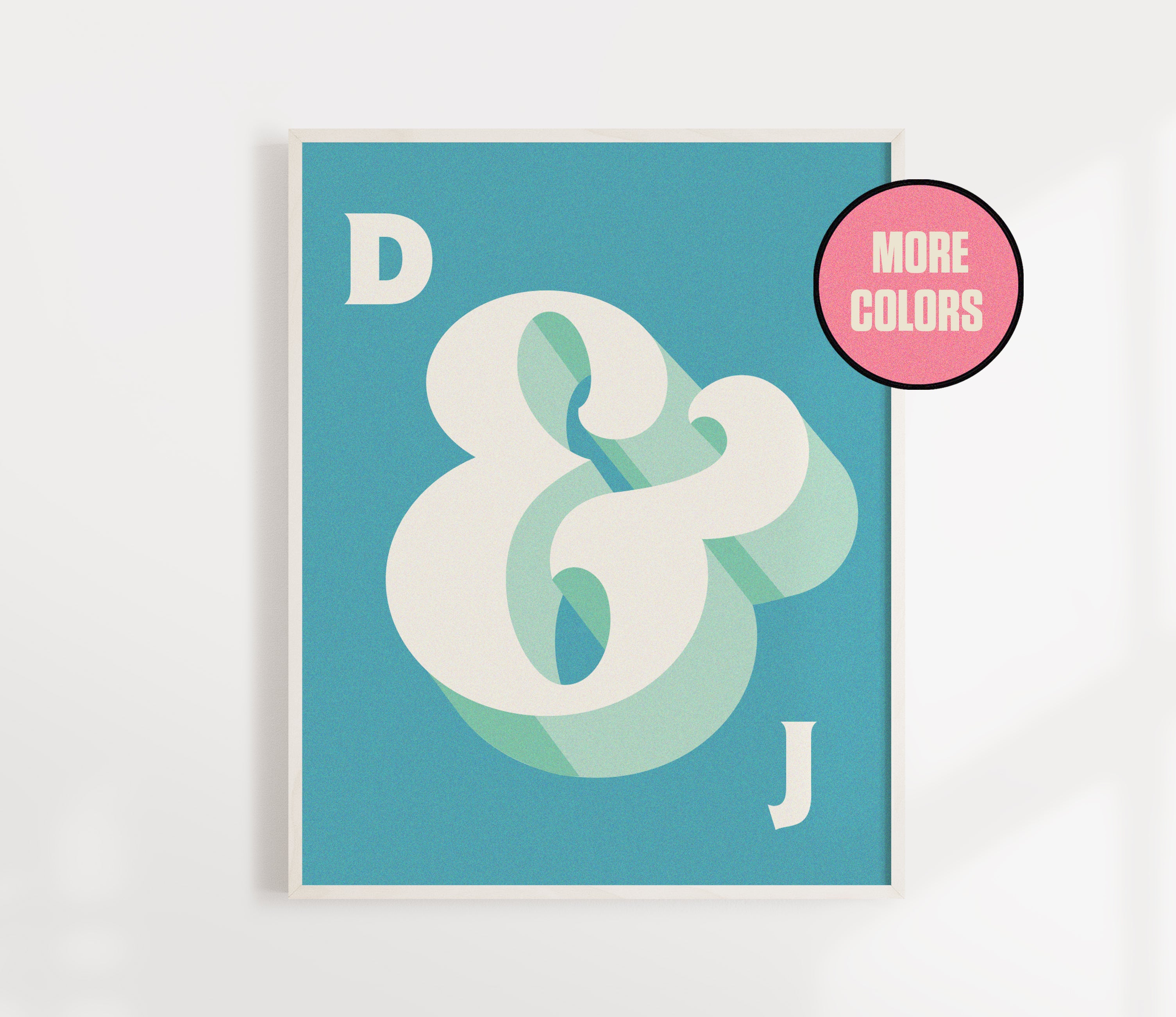 Custom Ampersand Couples Print