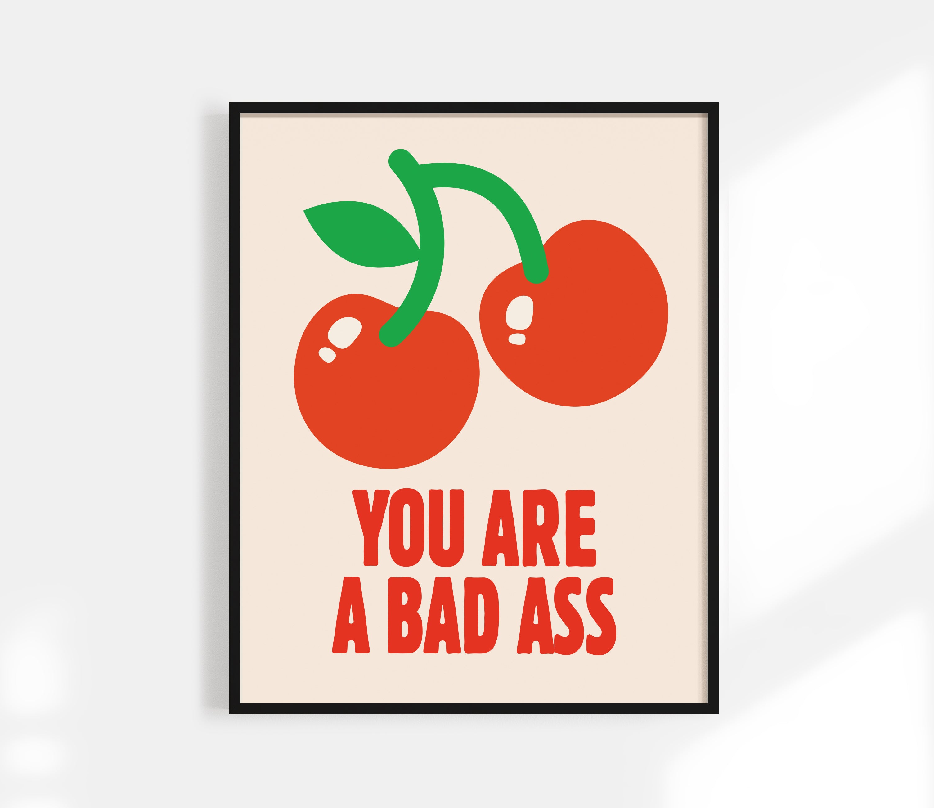 bad ass cherry print