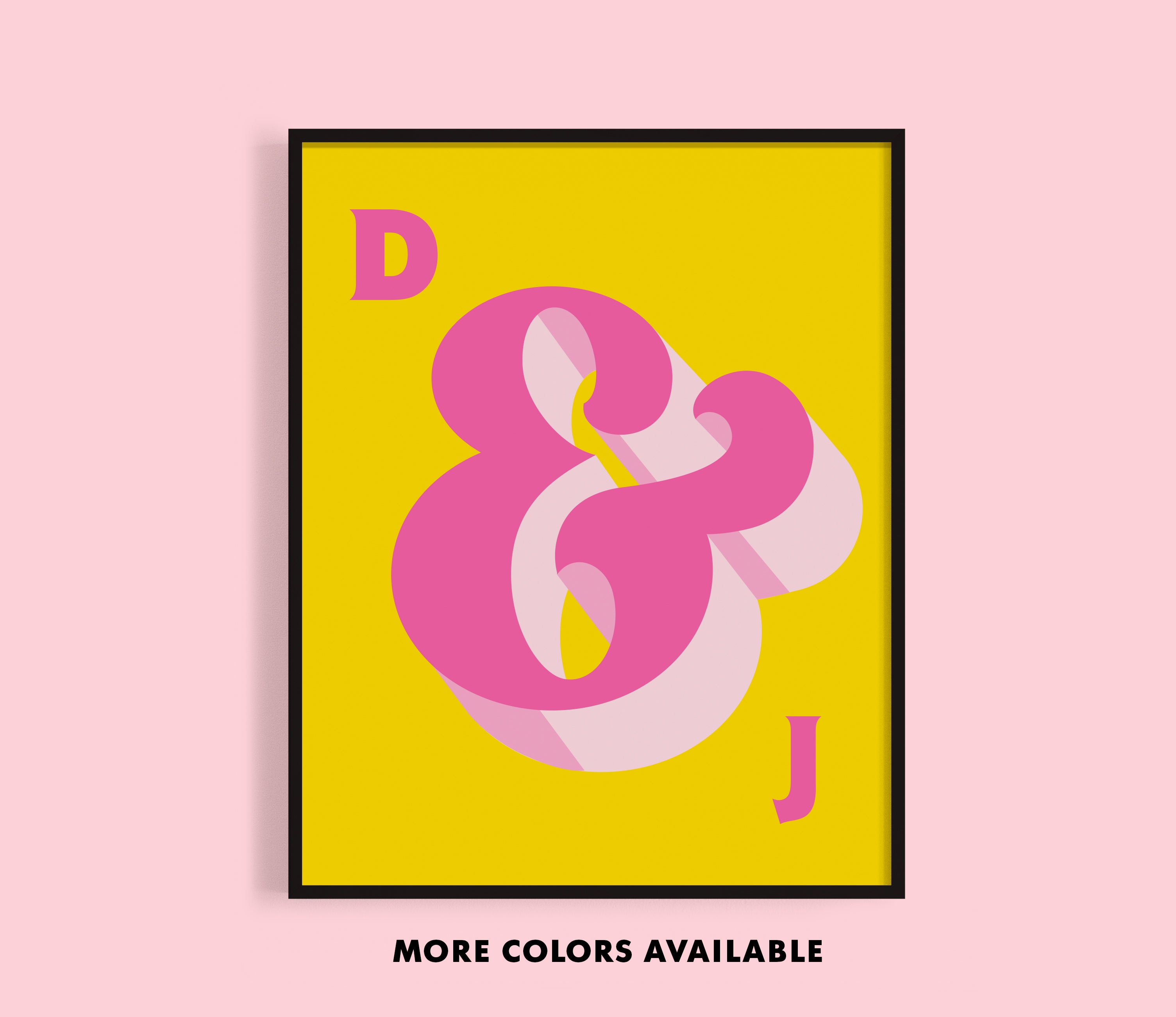 Custom Ampersand Couples Print