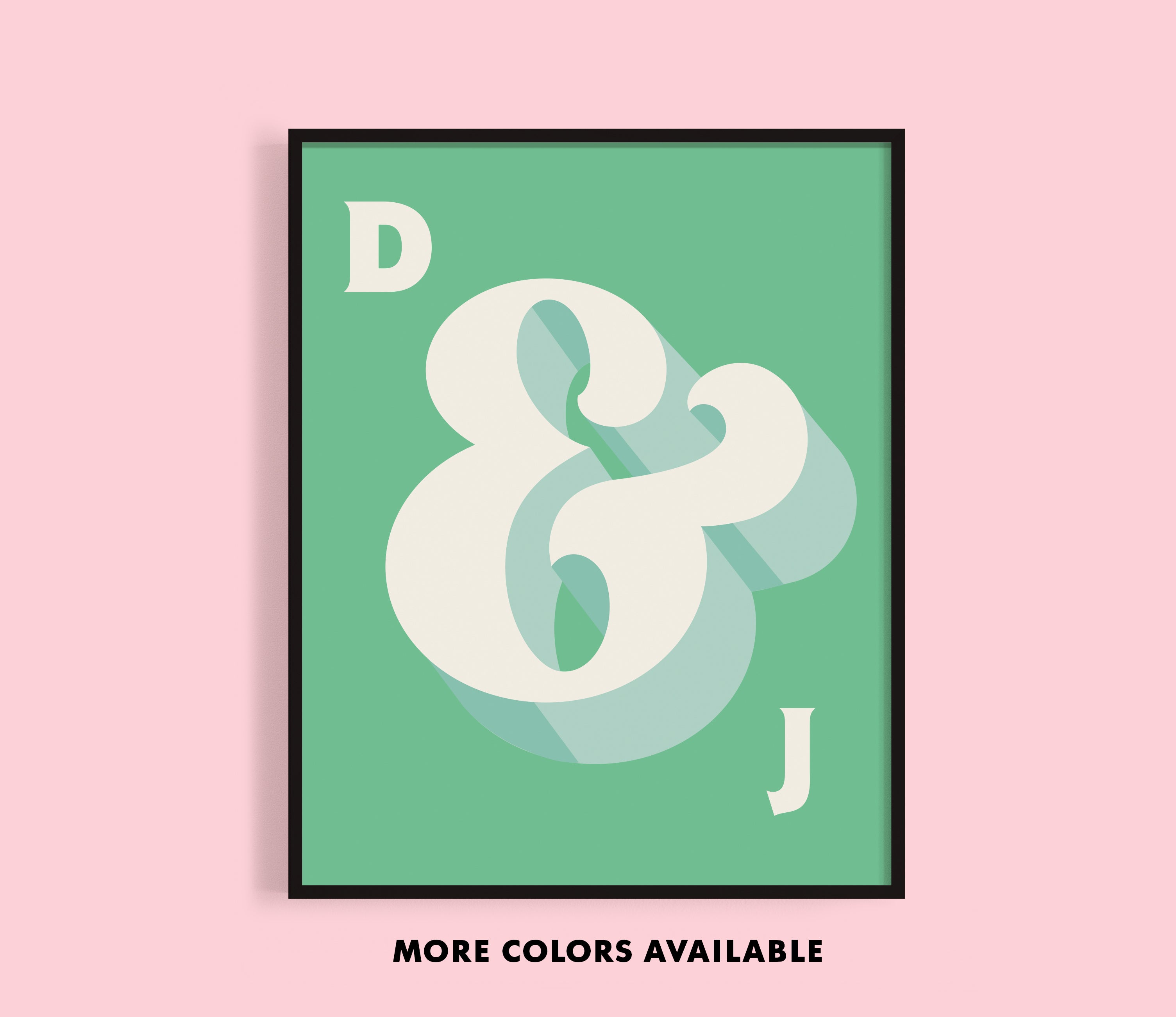 Custom Ampersand Couples Print