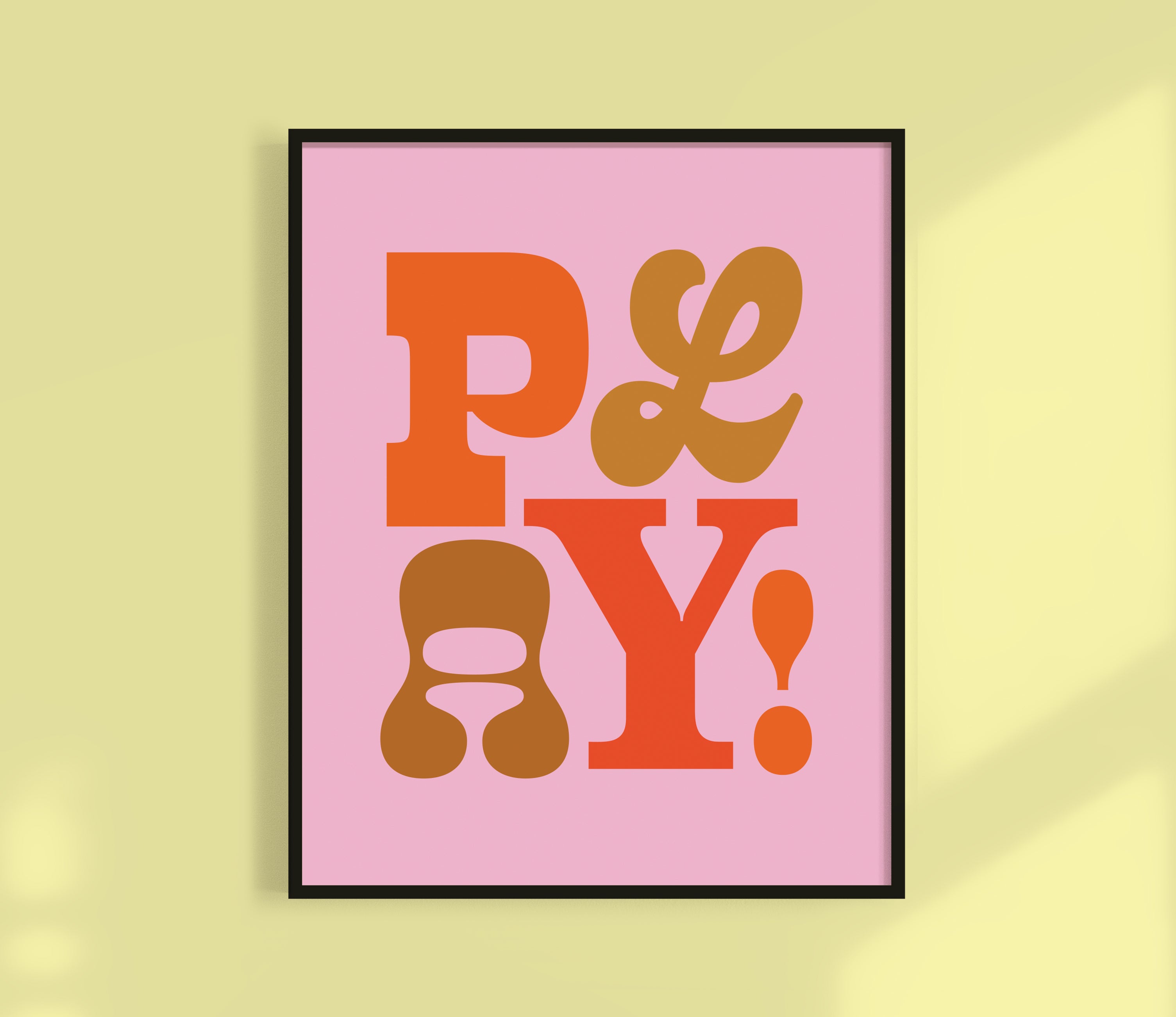 Play! Typographic Kids Print