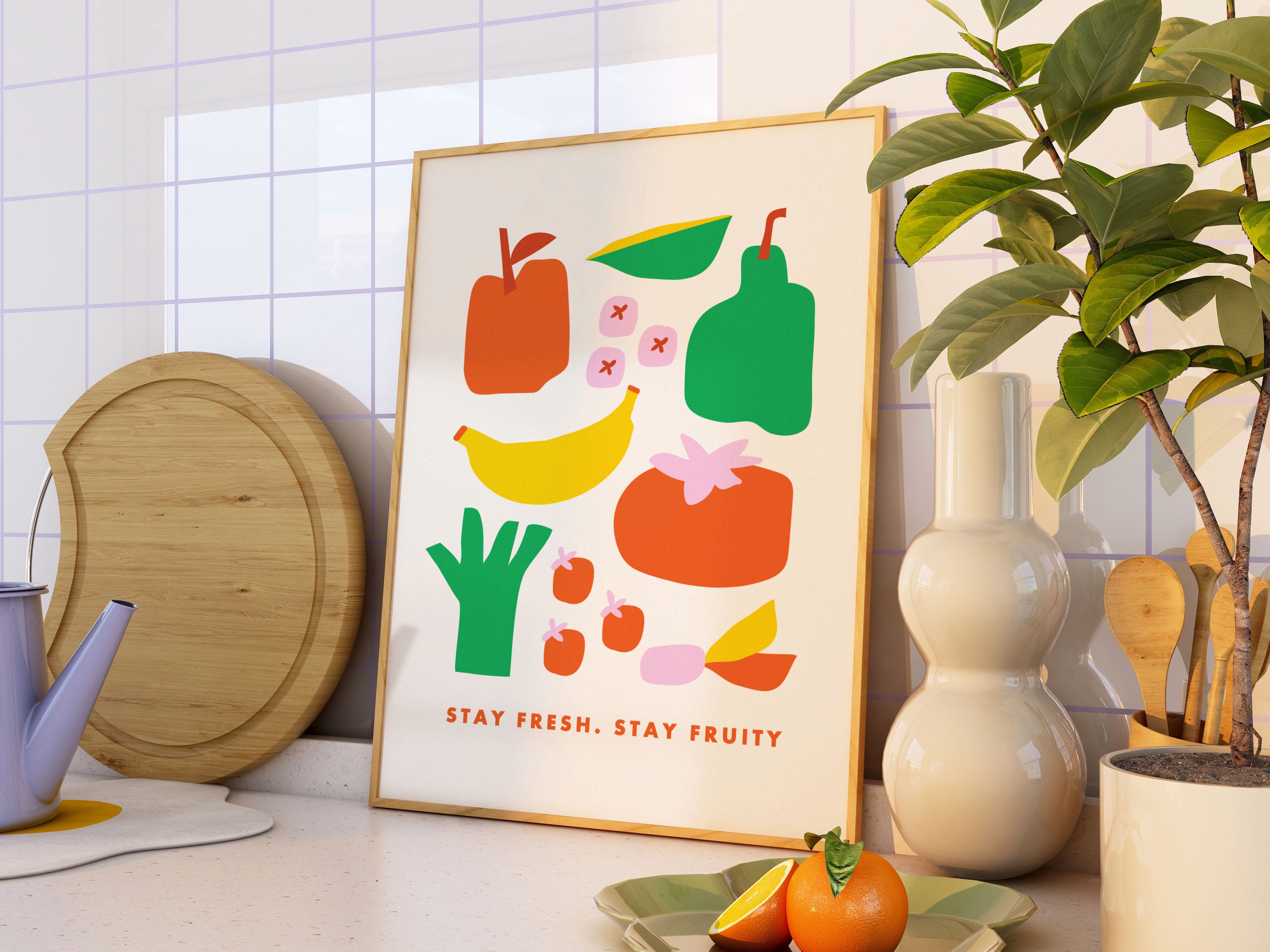 Stay Fruity - Fruit Market Print